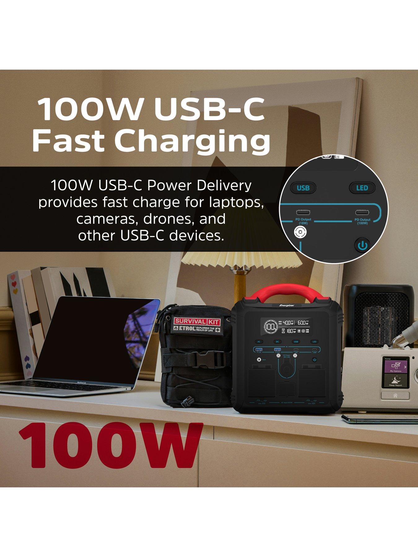 Image 3 of 7 of Energizer Energizer 550Wh Power Station Black