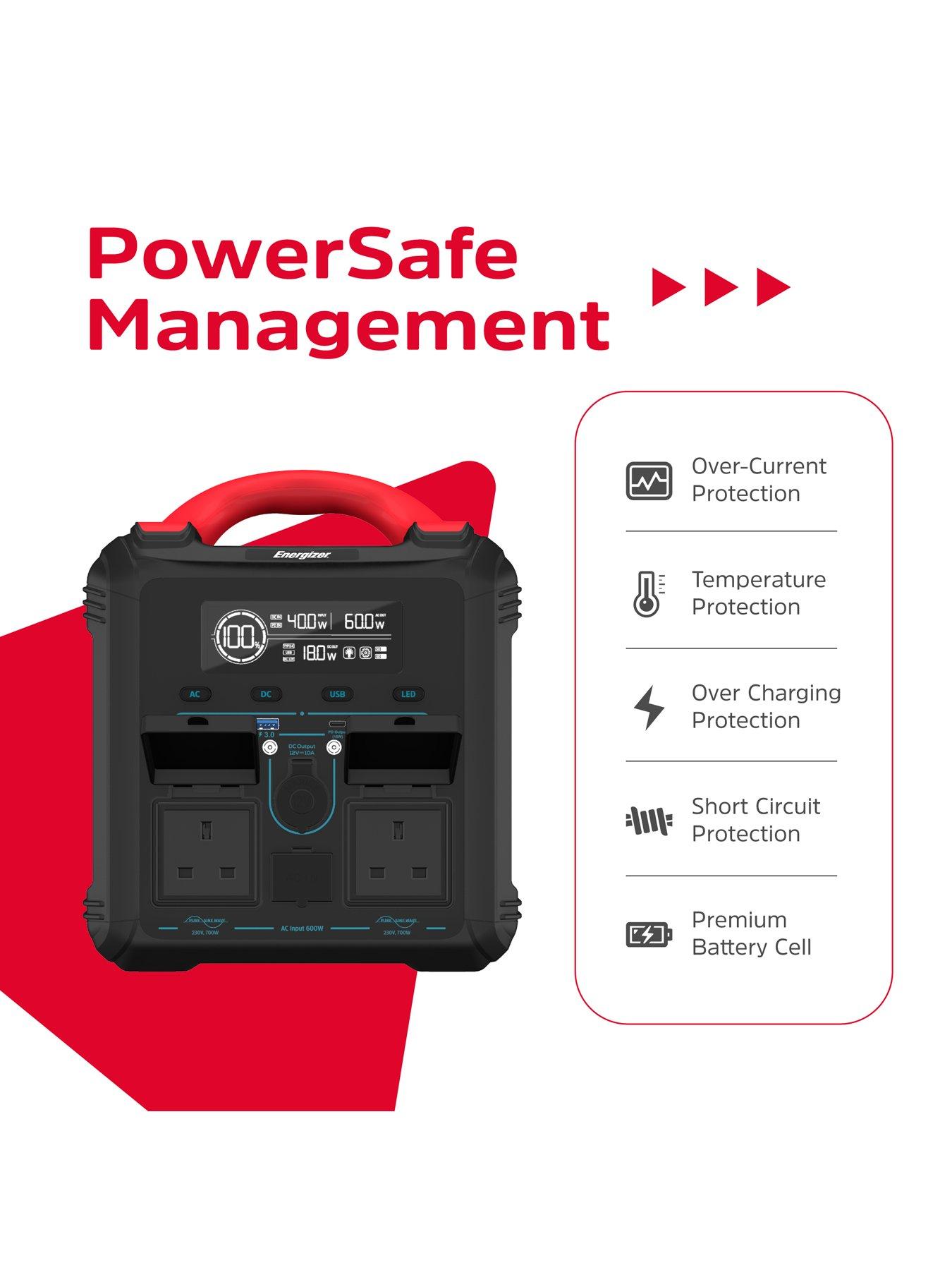 Image 5 of 7 of Energizer Energizer 550Wh Power Station Black