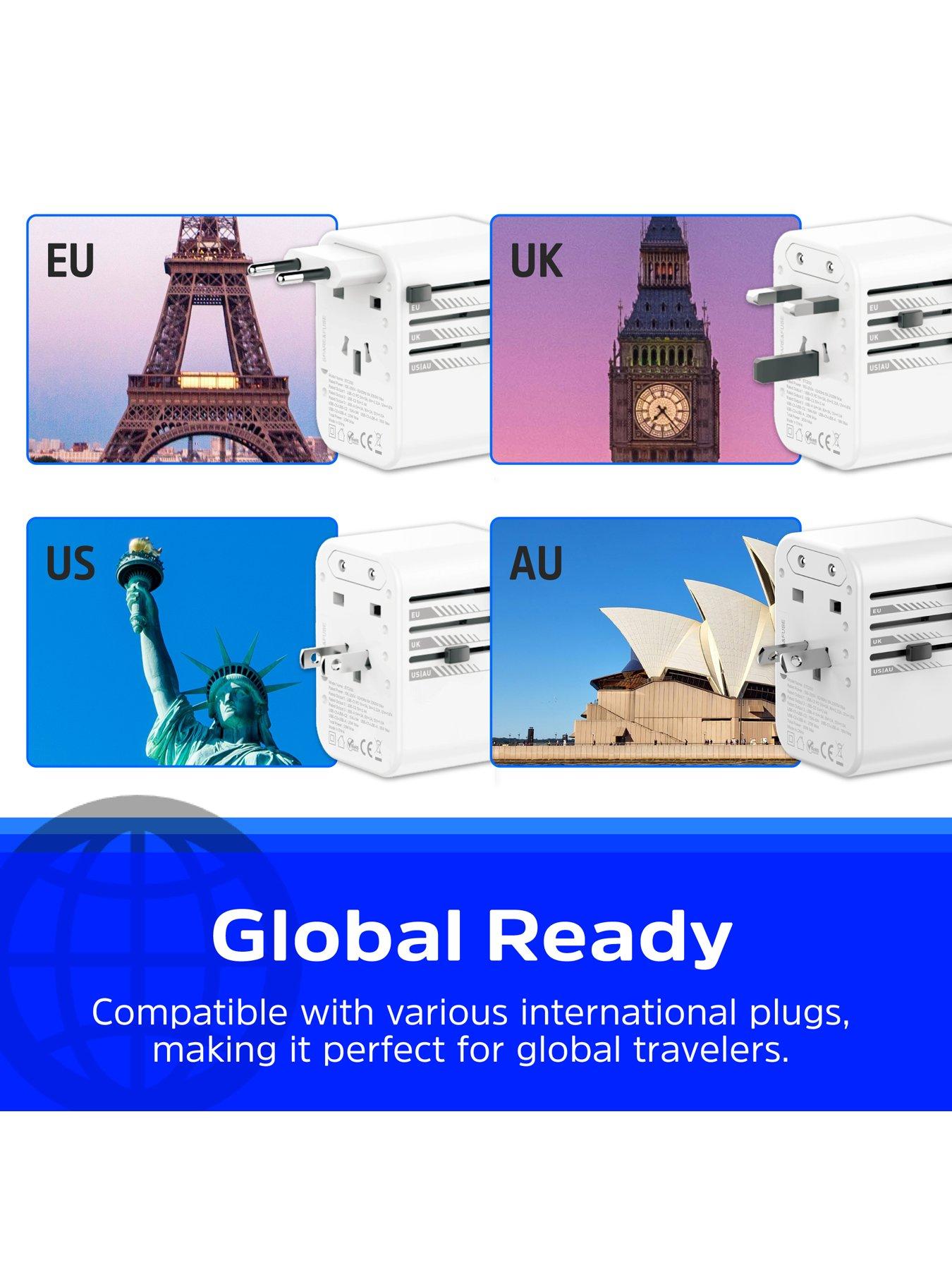 Image 4 of 7 of Energizer Energizer International Travel Adapter 20W PD Charger White