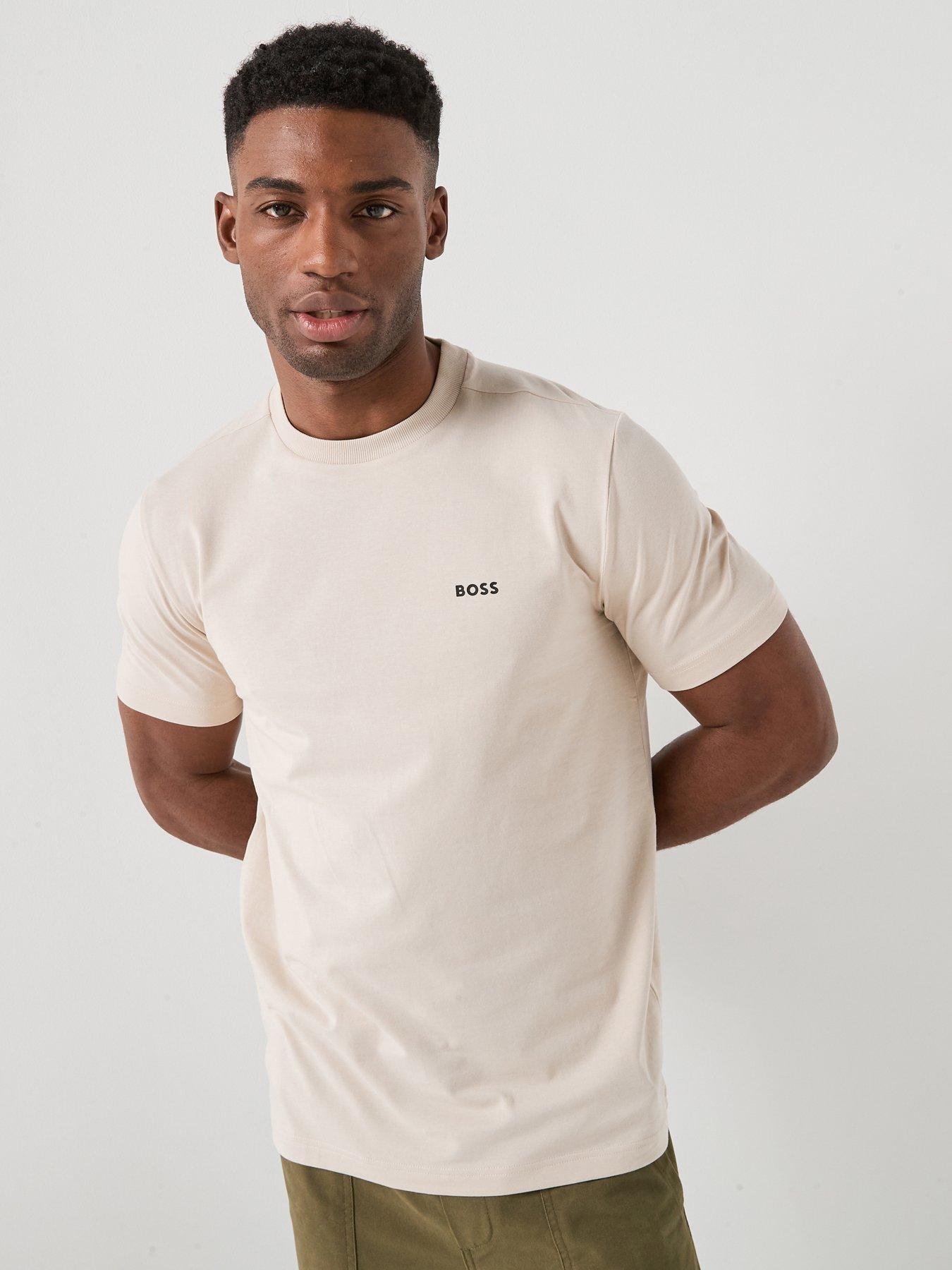 boss-regular-fit-t-shirt-beige