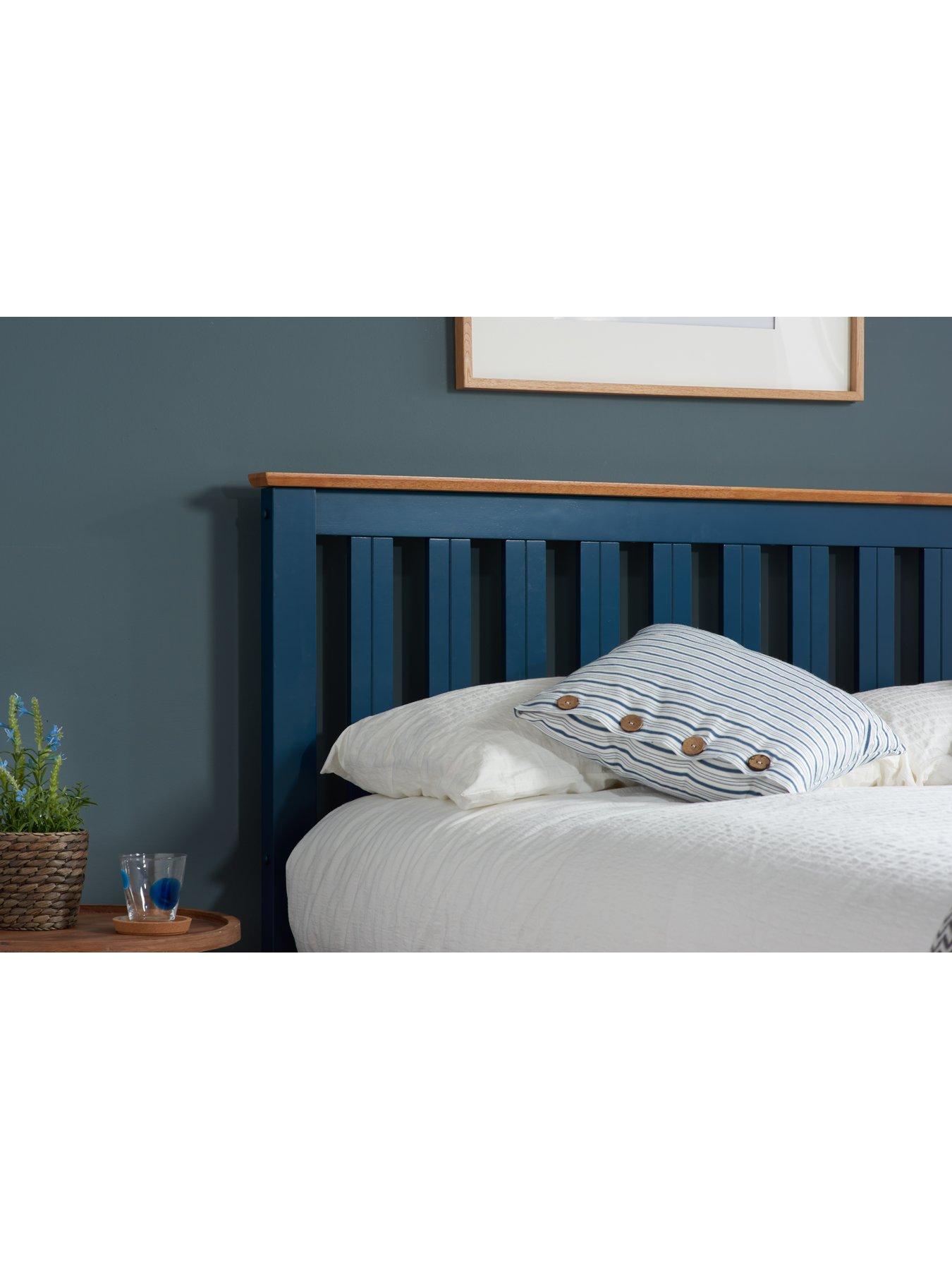 Image 3 of 7 of Birlea Phoenix Ottoman Wooden Bed - Blue