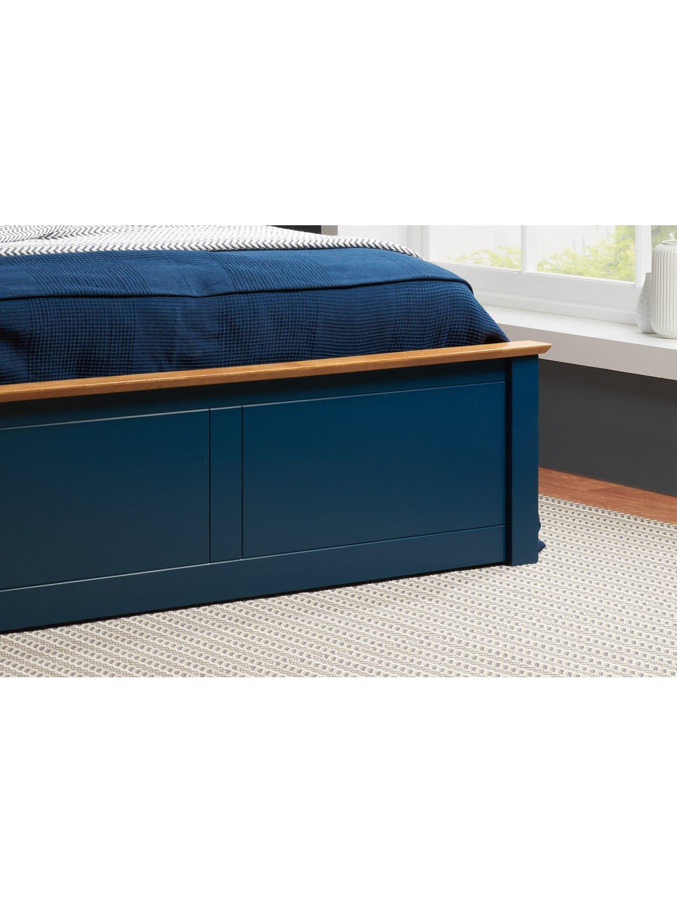 Image 4 of 7 of Birlea Phoenix Ottoman Wooden Bed - Blue