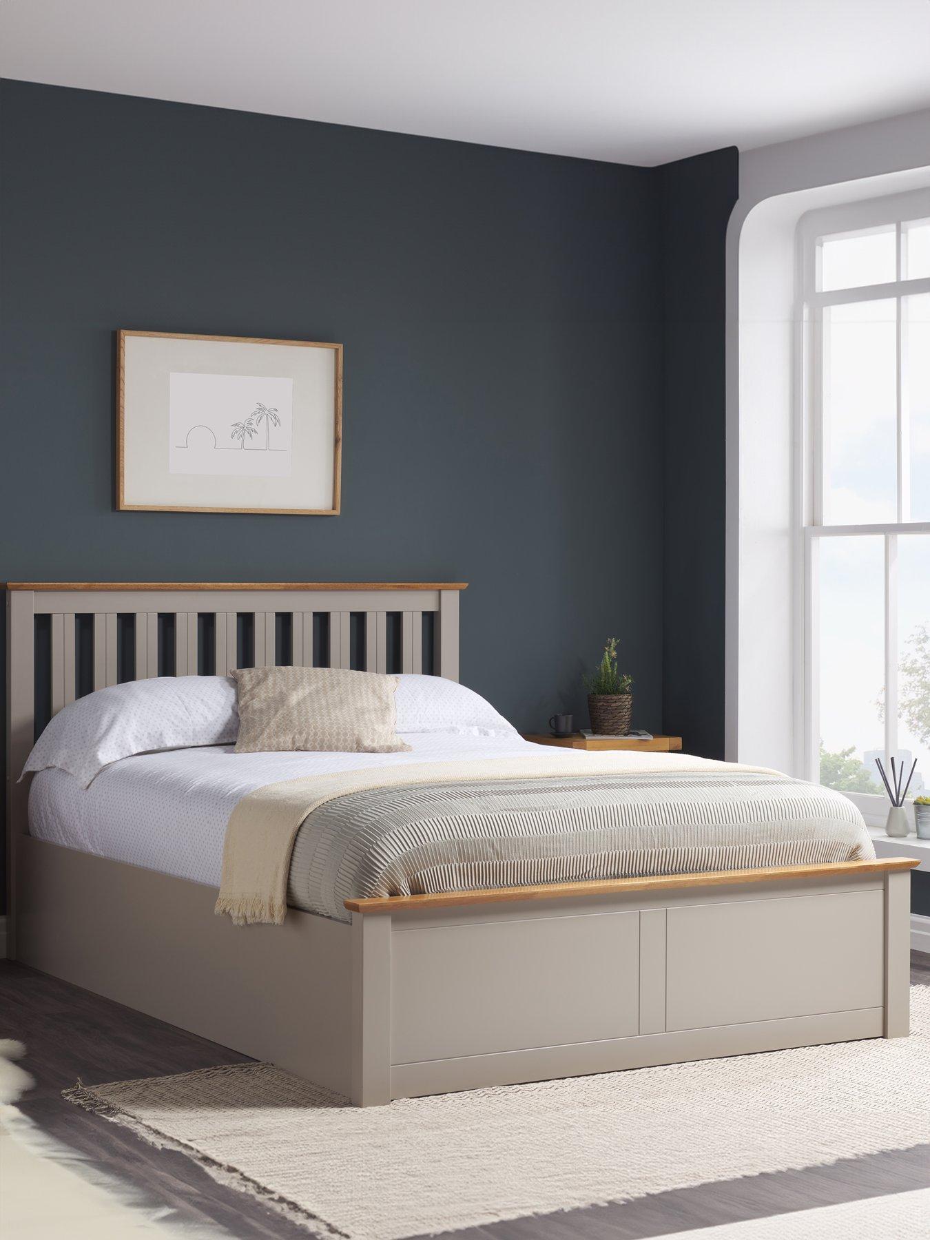 Image 1 of 7 of Birlea Phoenix Ottoman Wooden Bed - Grey