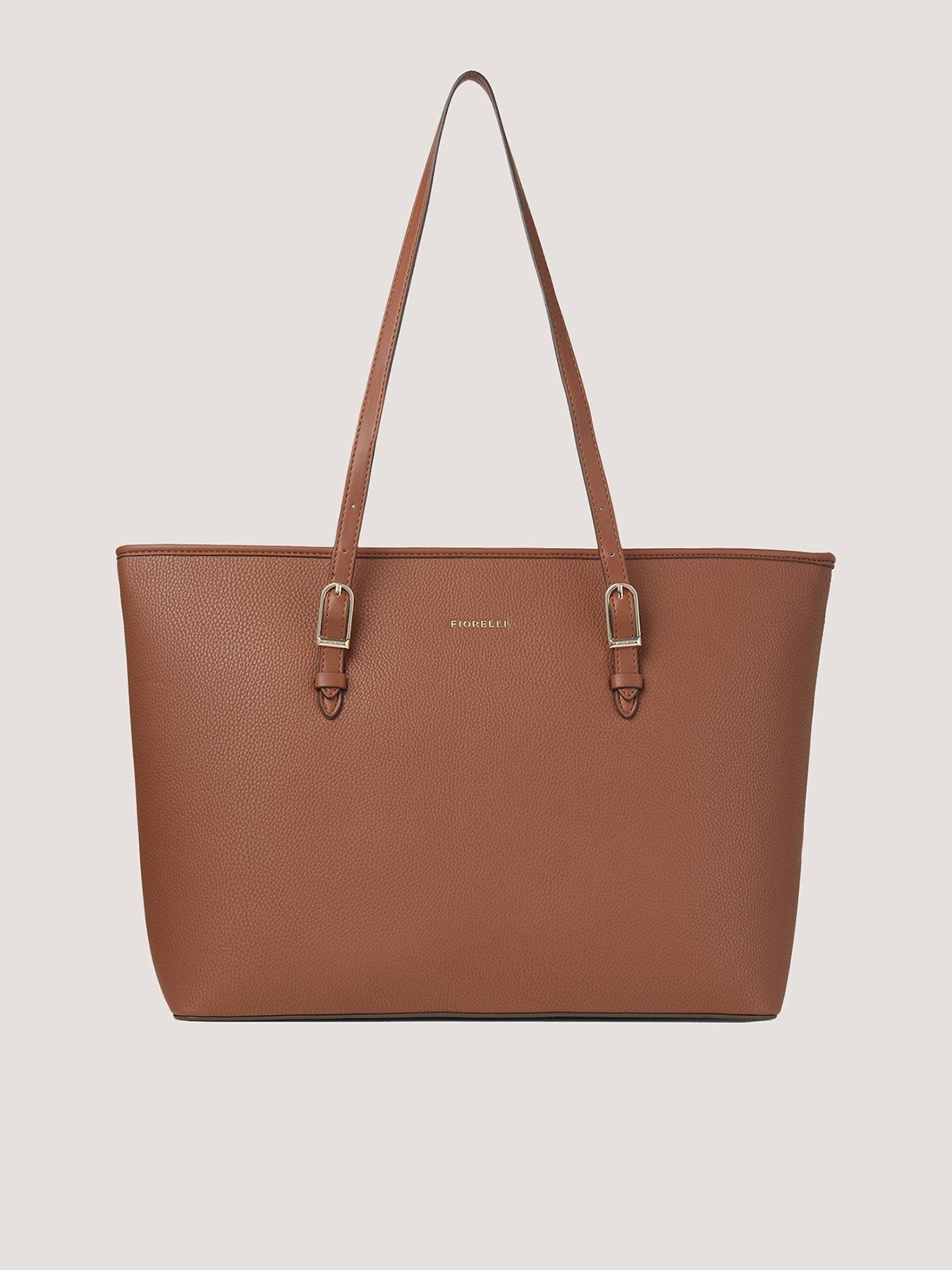 fiorelli-etta-buckle-tote-brownfront