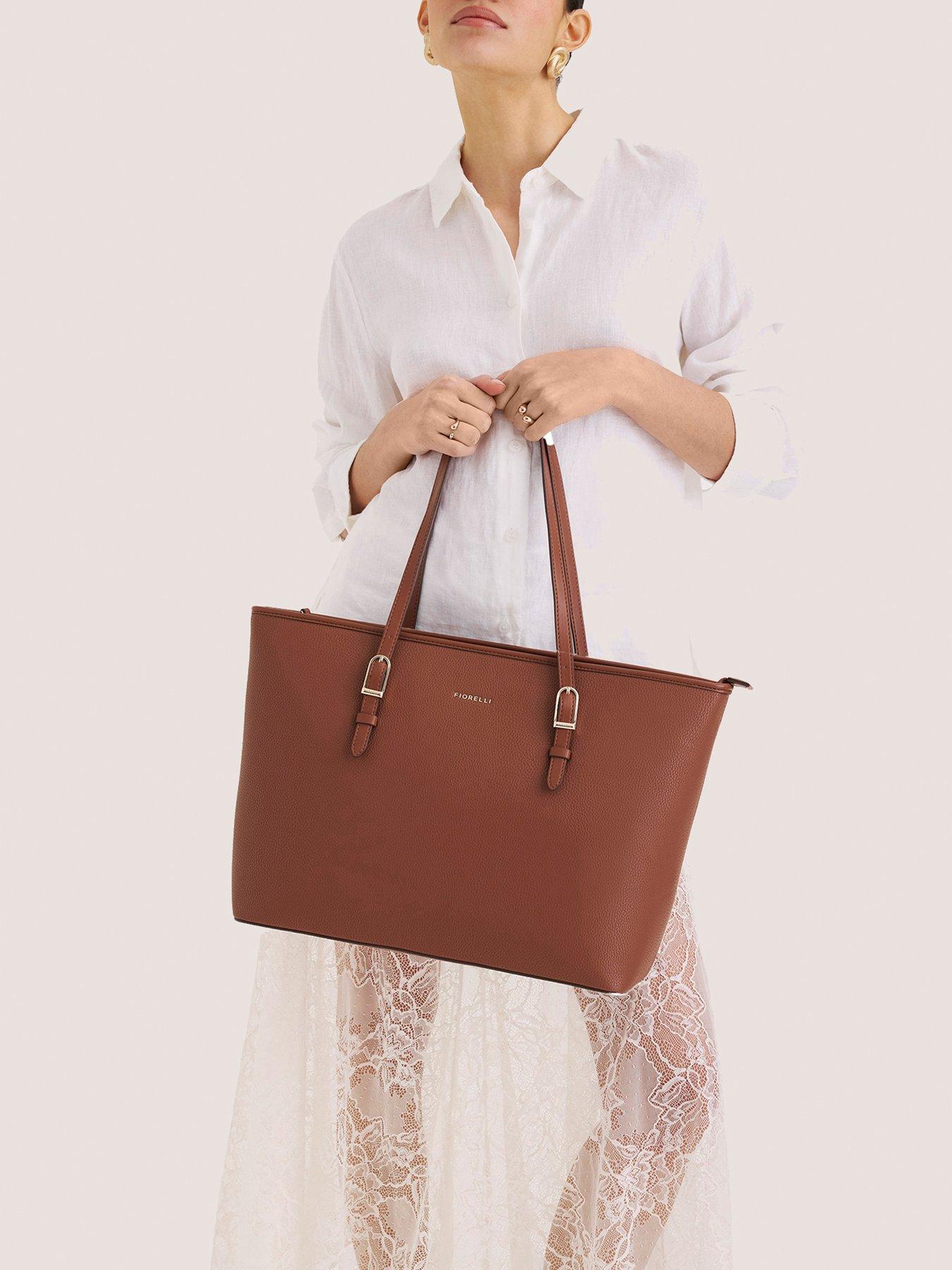 fiorelli-etta-buckle-tote-brownstillFront