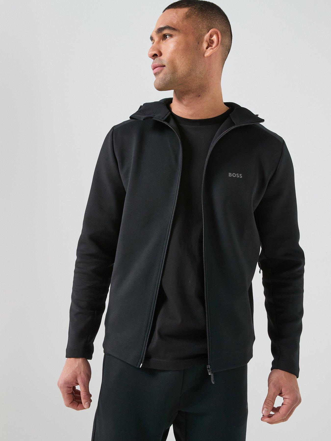 Image 1 of 5 of BOSS Boss Tour Hd Scuba Tech Full Zip Hoodie - Black