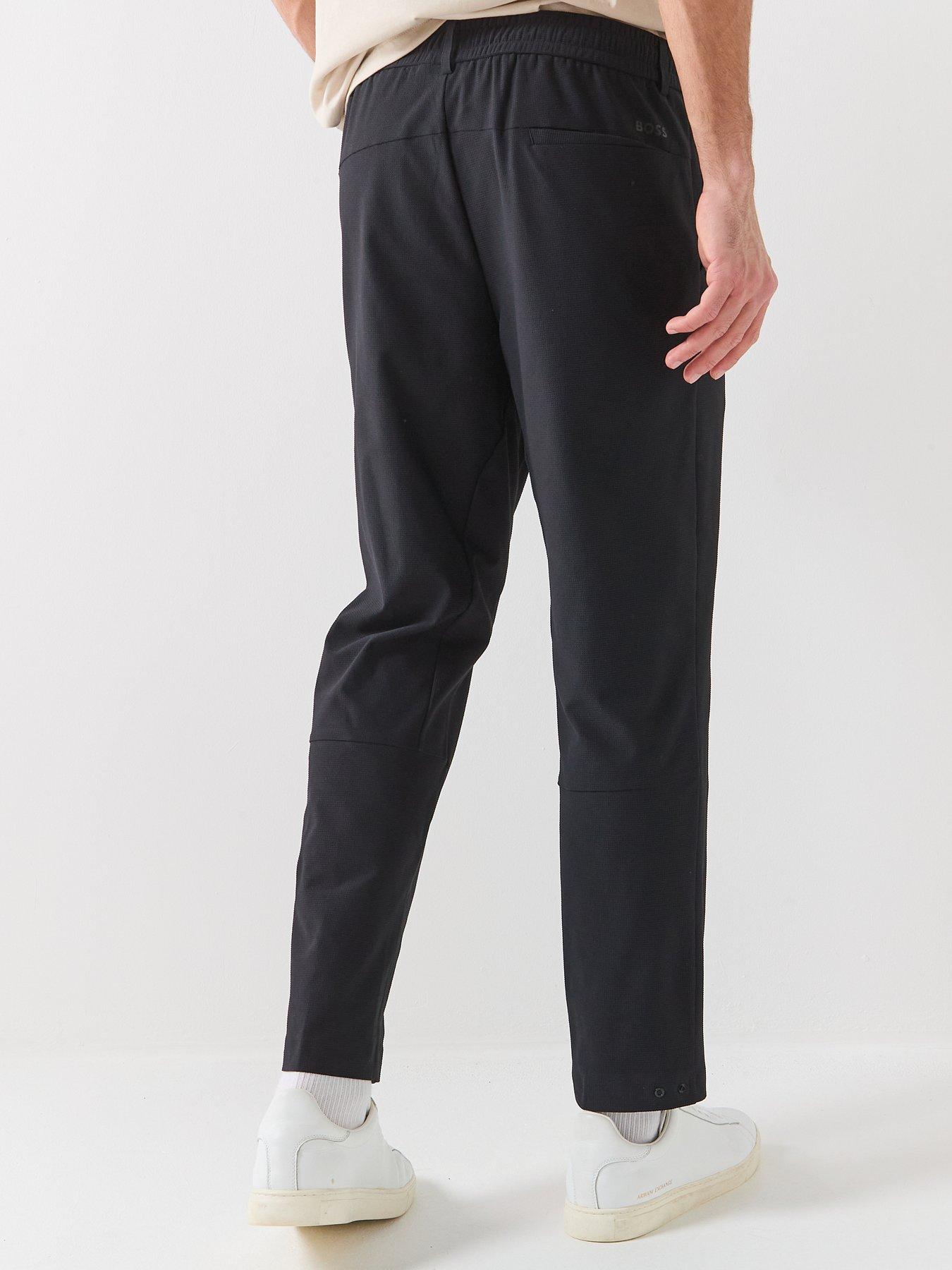 Image 2 of 5 of BOSS Tr_Basin Waffle Trousers - Black