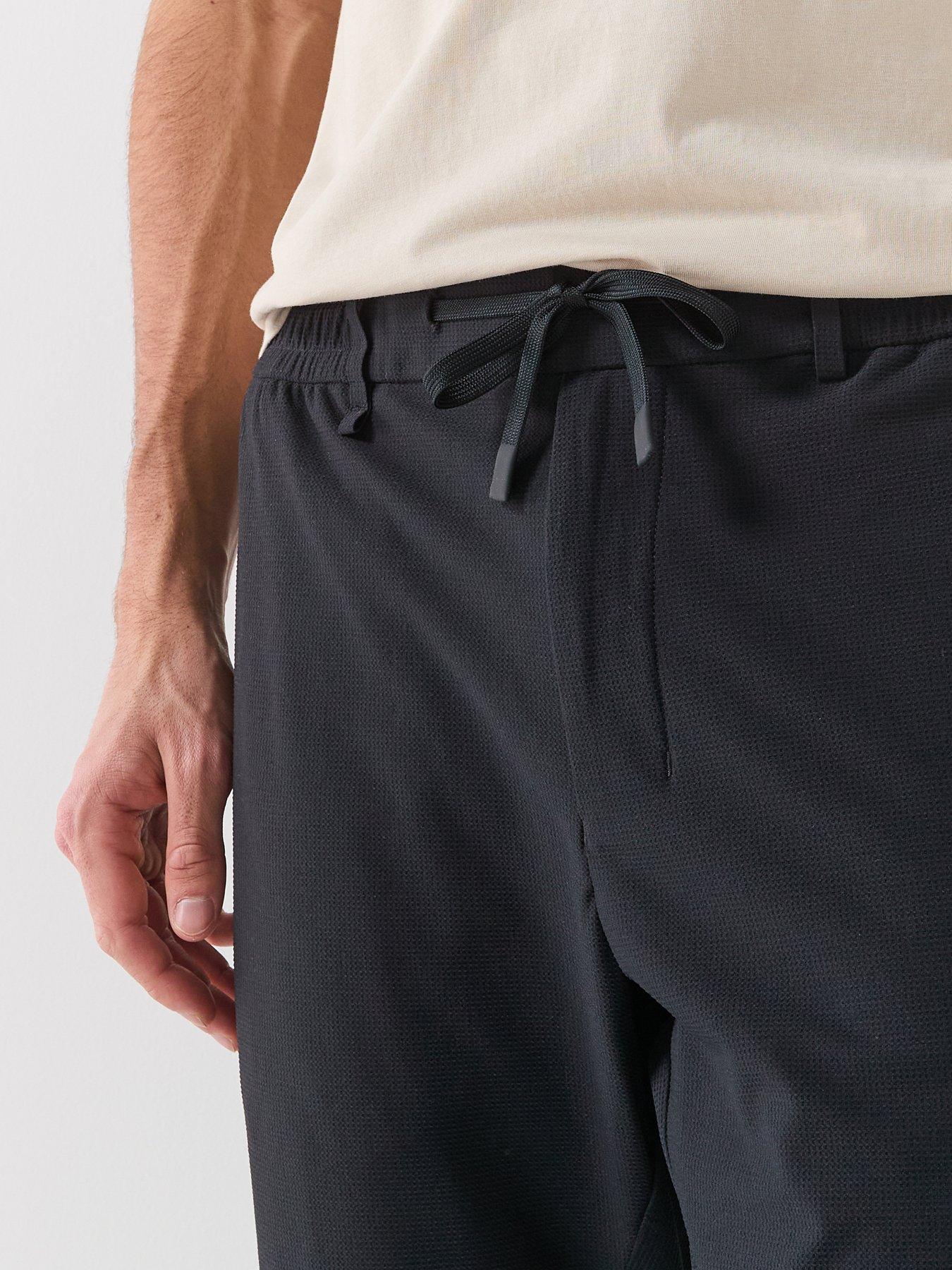 Image 5 of 5 of BOSS Tr_Basin Waffle Trousers - Black