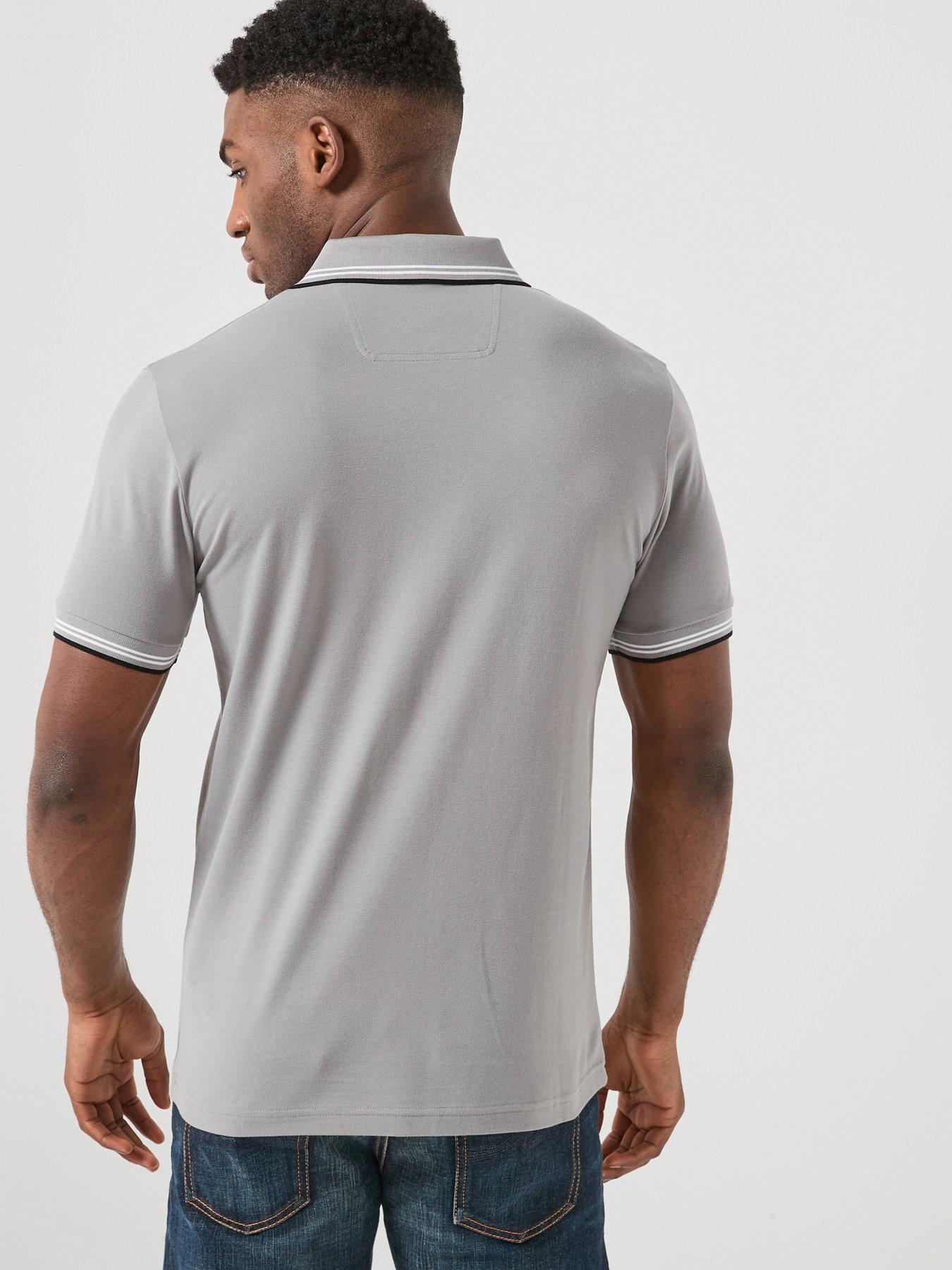 boss-paul-slim-fit-tipped-polo-shirt-greystillFront