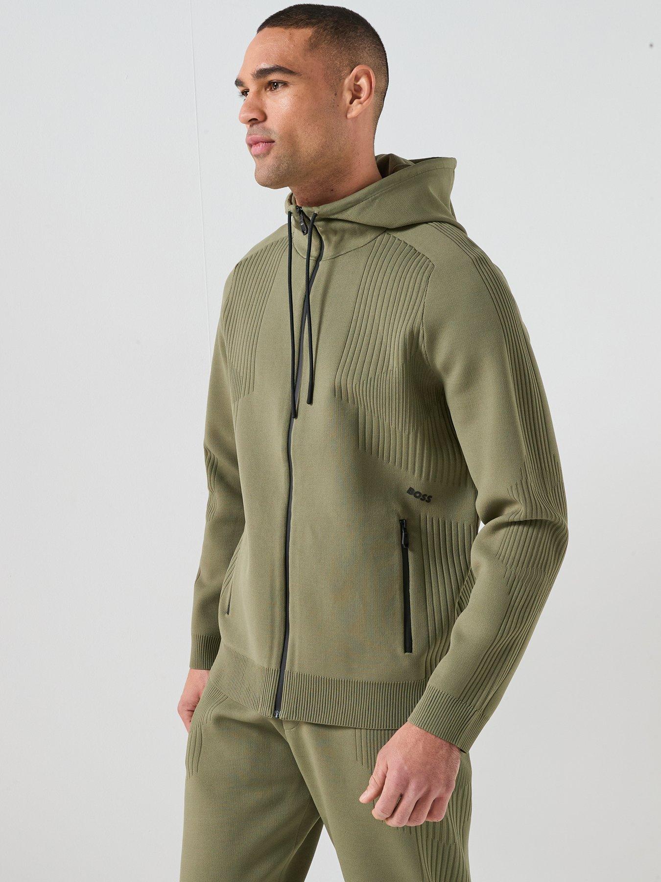 boss-knitted-zip-through-hoodie-greenfront
