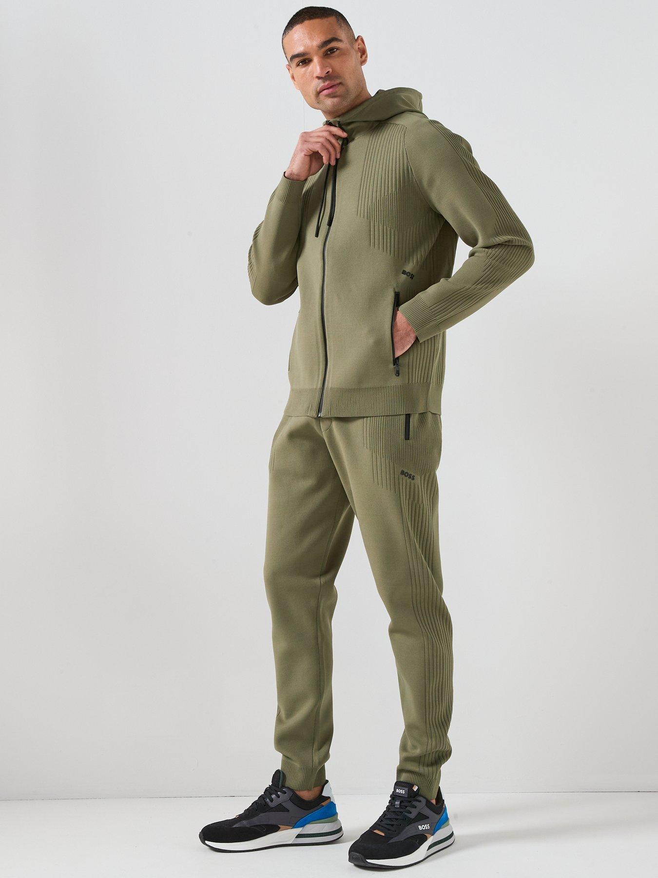 Image 3 of 5 of BOSS Knitted Joggers - Green