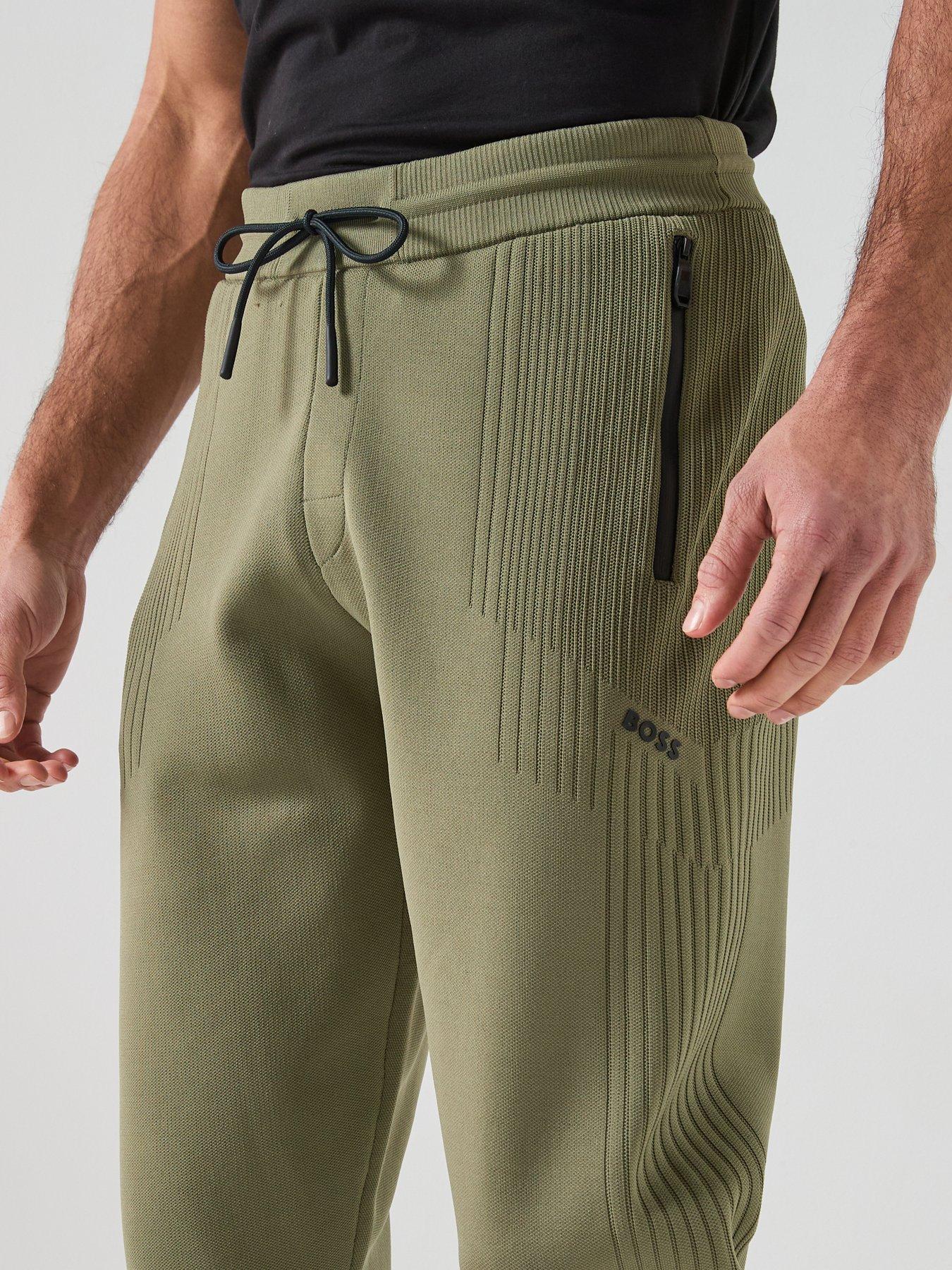 Image 4 of 5 of BOSS Knitted Joggers - Green