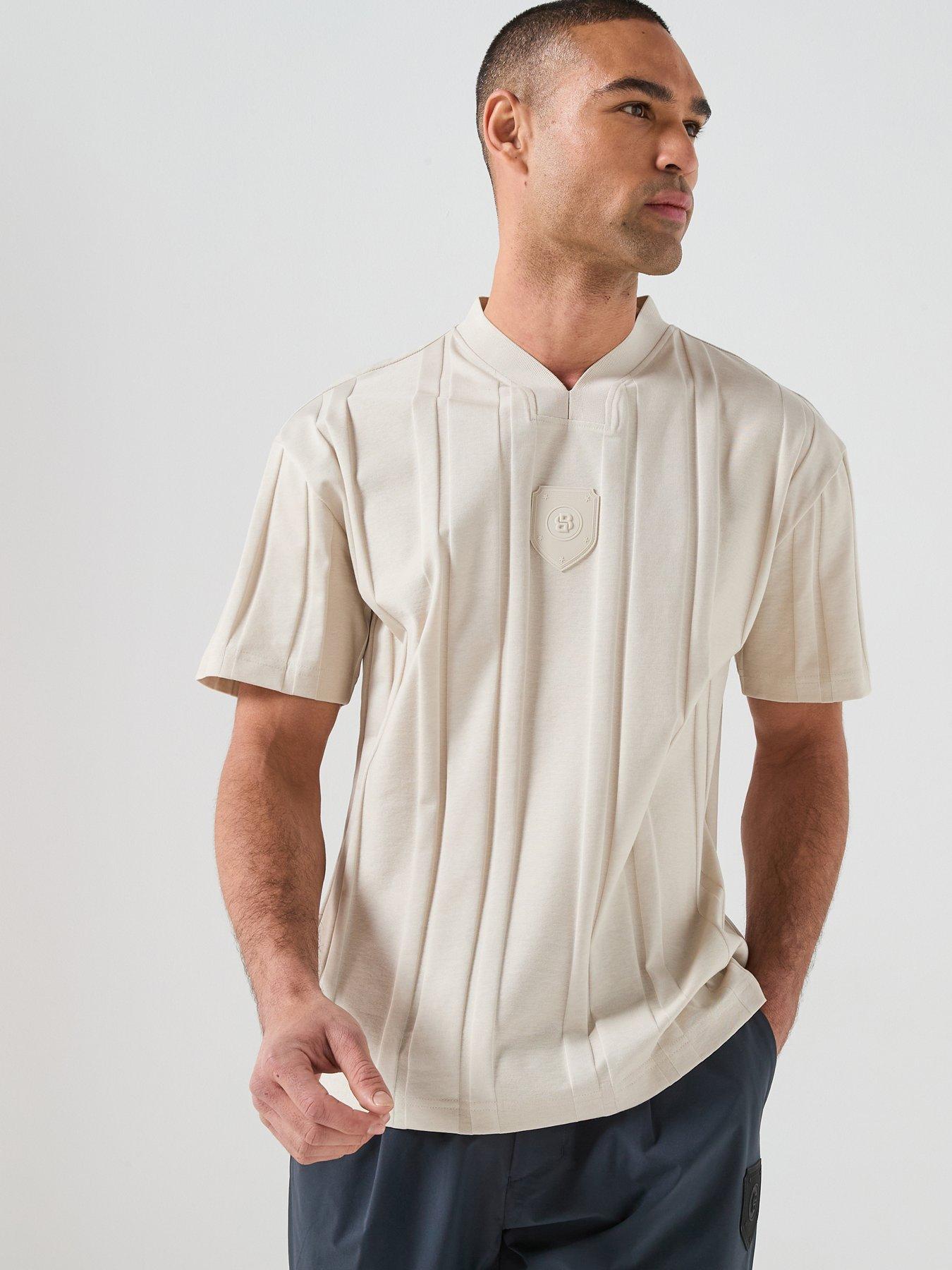 Image 1 of 6 of BOSS Boss Bb Dlux Grx Retro Port T-shirt - Beige