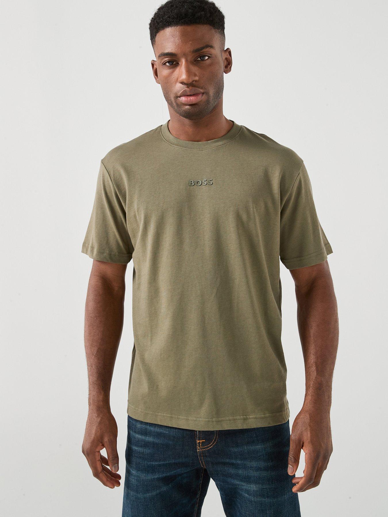 boss-centre-tonal-logo-t-shirt-green