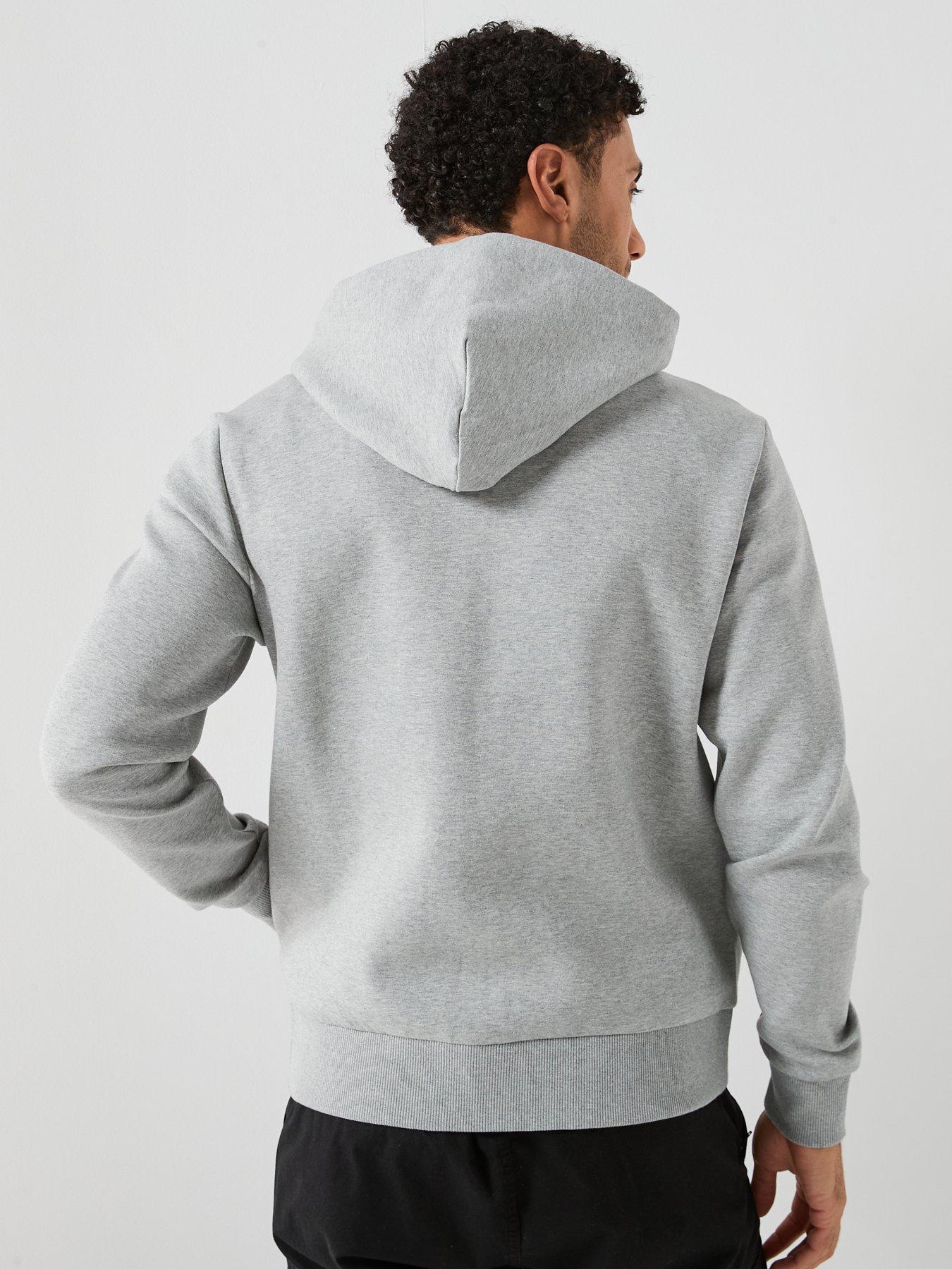 Image 2 of 6 of BOSS Saggy Full Zip Through Hoodie - Grey