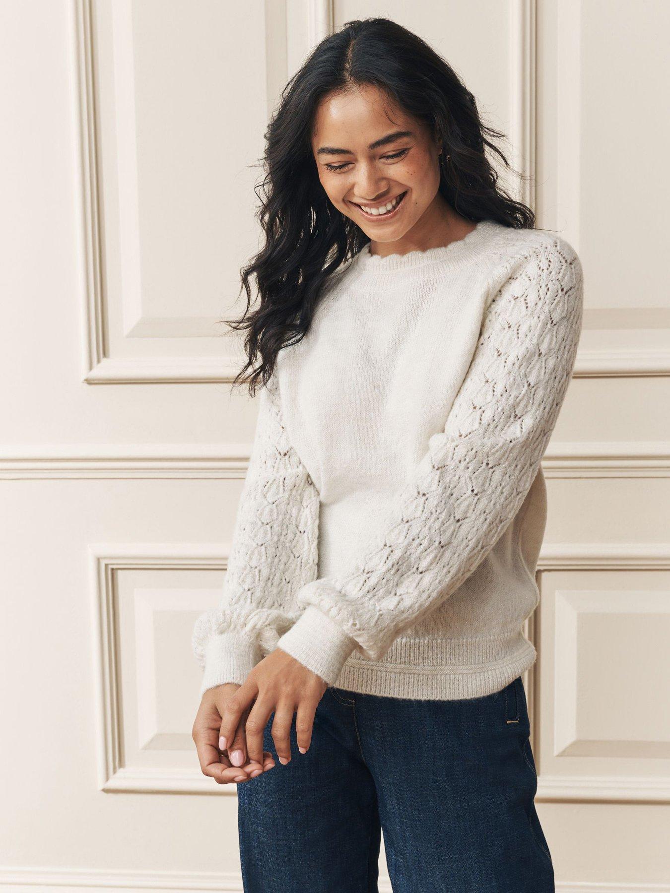 laura-ashley-pointelle-crew-neck-jumper-cream