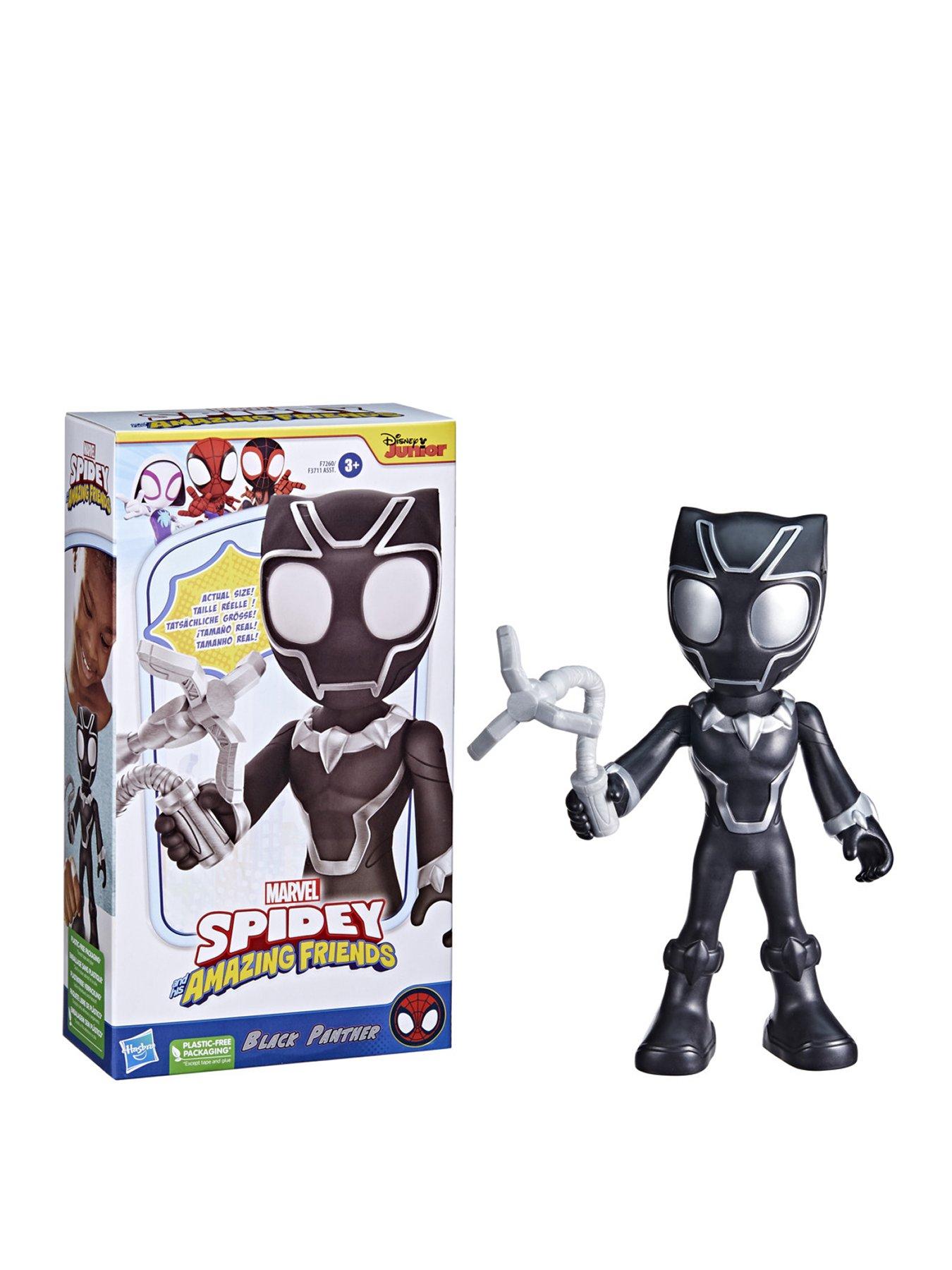 Image 1 of 5 of Marvel Spidey and His Amazing Friends Supersized Black Panther Action Figure