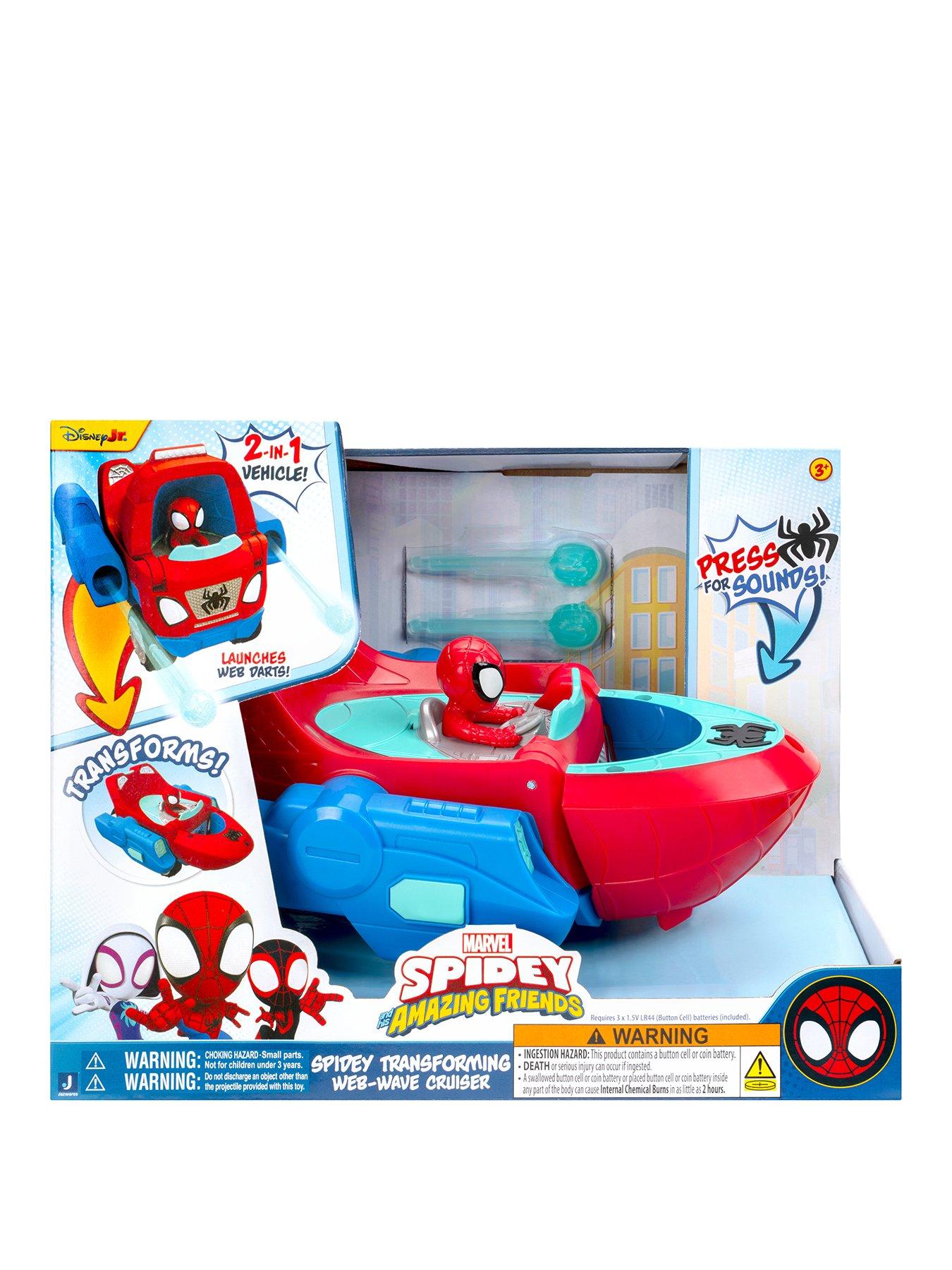 Spidey and His Amazing Friends Spidey and His Amazing Friends Spidey Transforming Web-Wave Cruiser