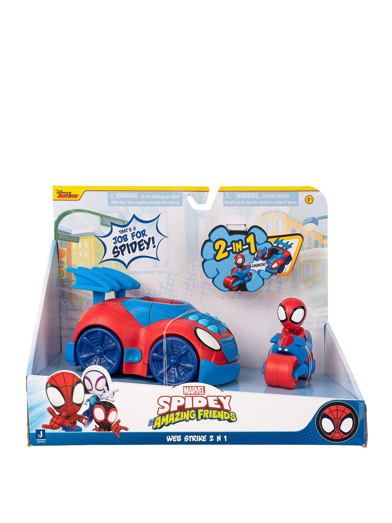 Spidey and His Amazing Friends Spidey and His Amazing Friends 2-in-1 Web Strike Feature Vehicle