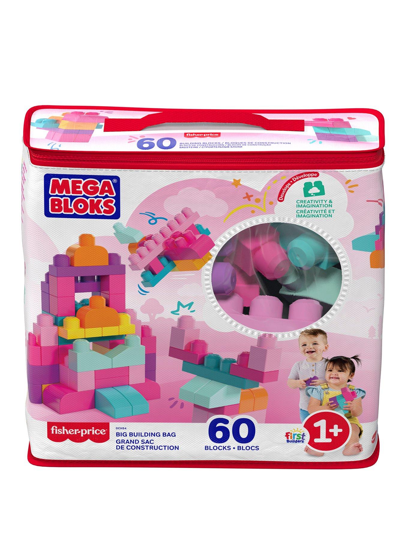 MEGA First Builders Pink 60 Piece Bag