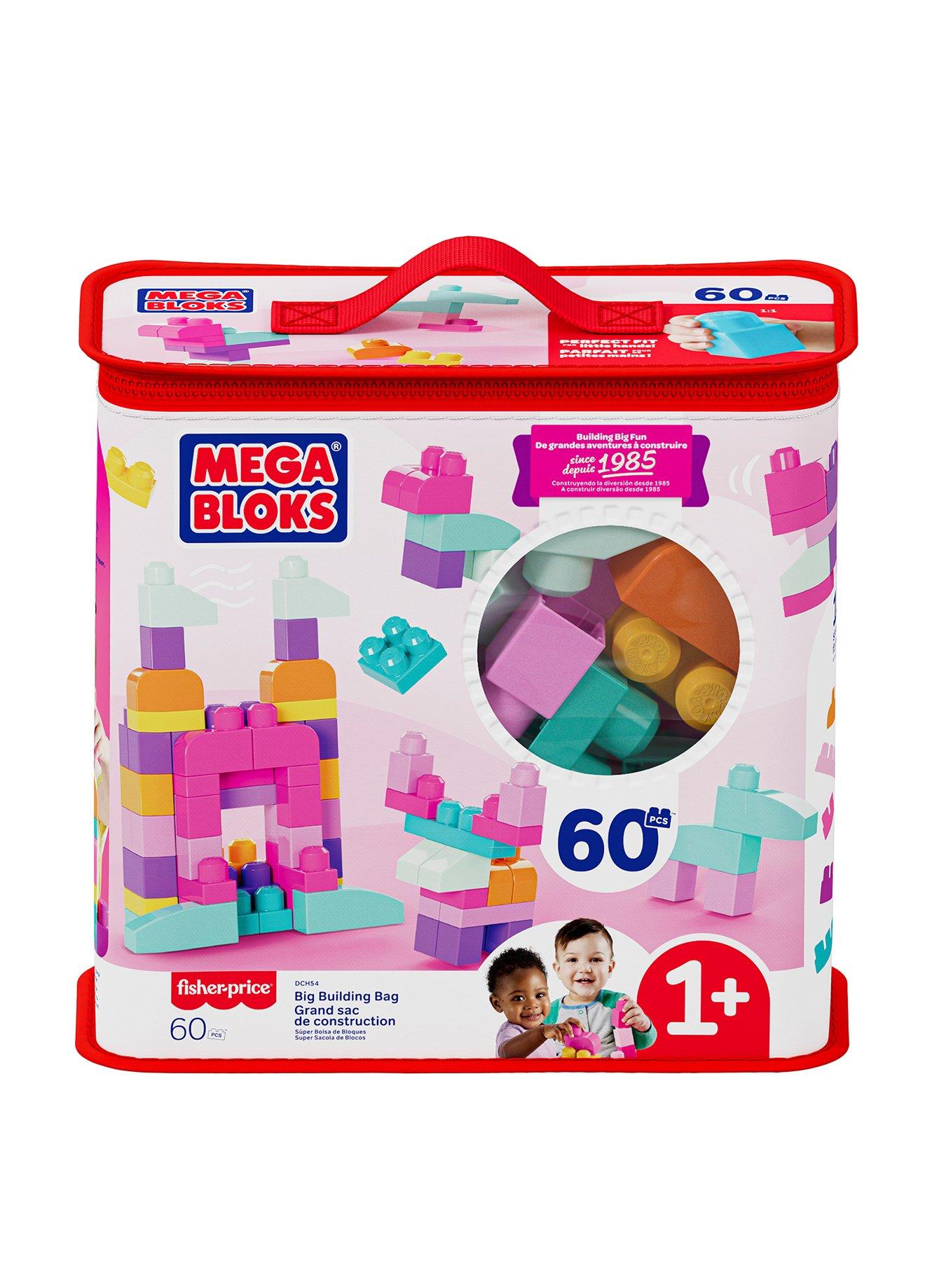 Image 1 of 8 of Mega Bloks First Builders Pink 60 Piece Bag