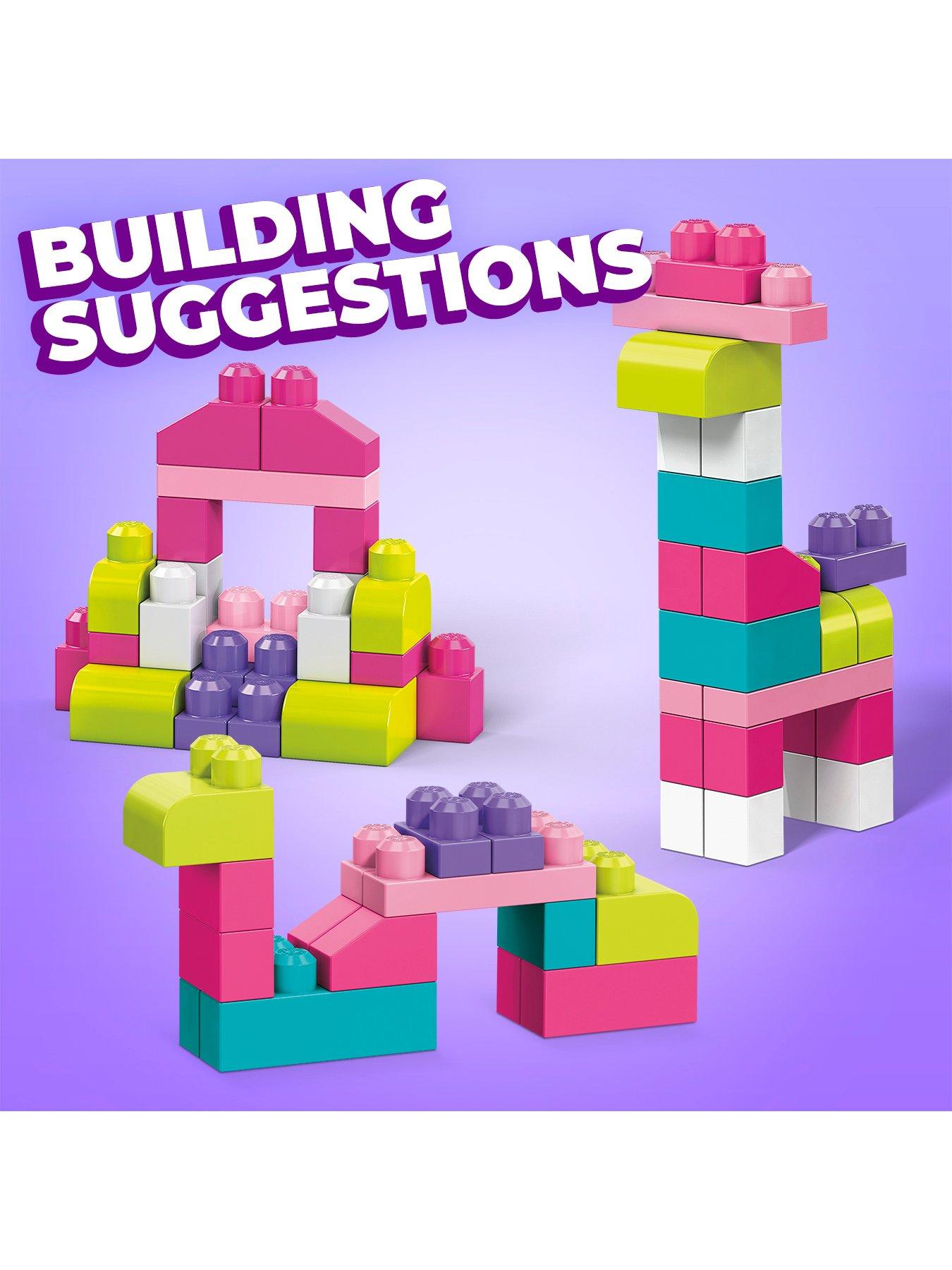 Image 3 of 8 of Mega Bloks First Builders Pink 60 Piece Bag