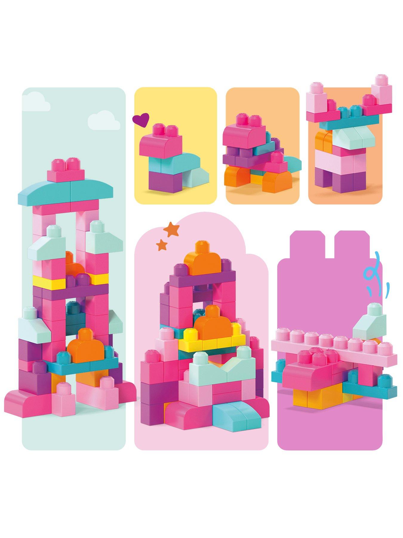 Image 5 of 8 of Mega Bloks First Builders Pink 60 Piece Bag