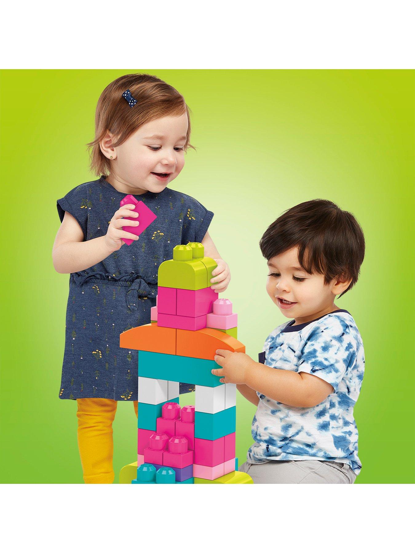 Image 6 of 8 of Mega Bloks First Builders Pink 60 Piece Bag