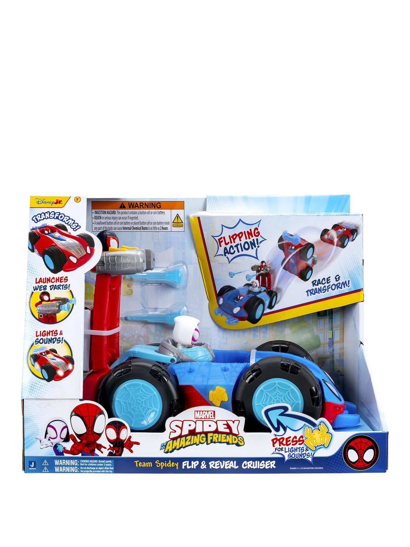 Spidey and His Amazing Friends Spidey and His Amazing Friends Team Spidey Flip  &  Reveal Cruiser