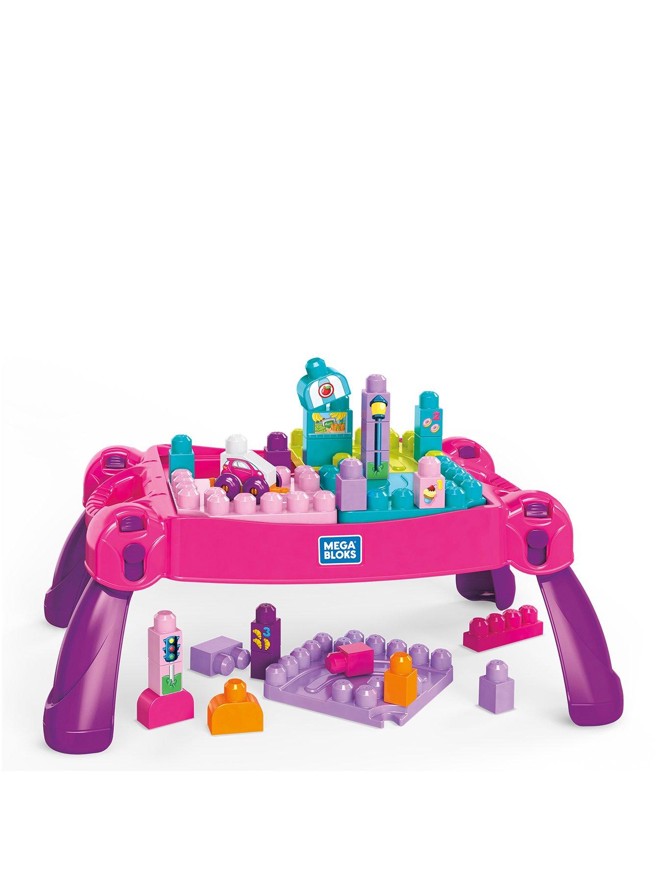 Image 1 of 7 of MEGA Mega Bloks Build &amp; Learn Table Pink