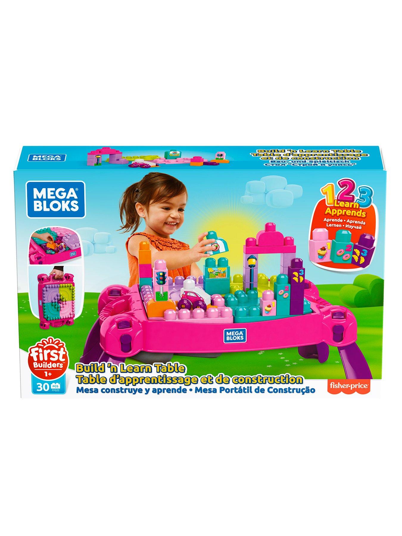 Image 7 of 7 of MEGA Mega Bloks Build &amp; Learn Table Pink