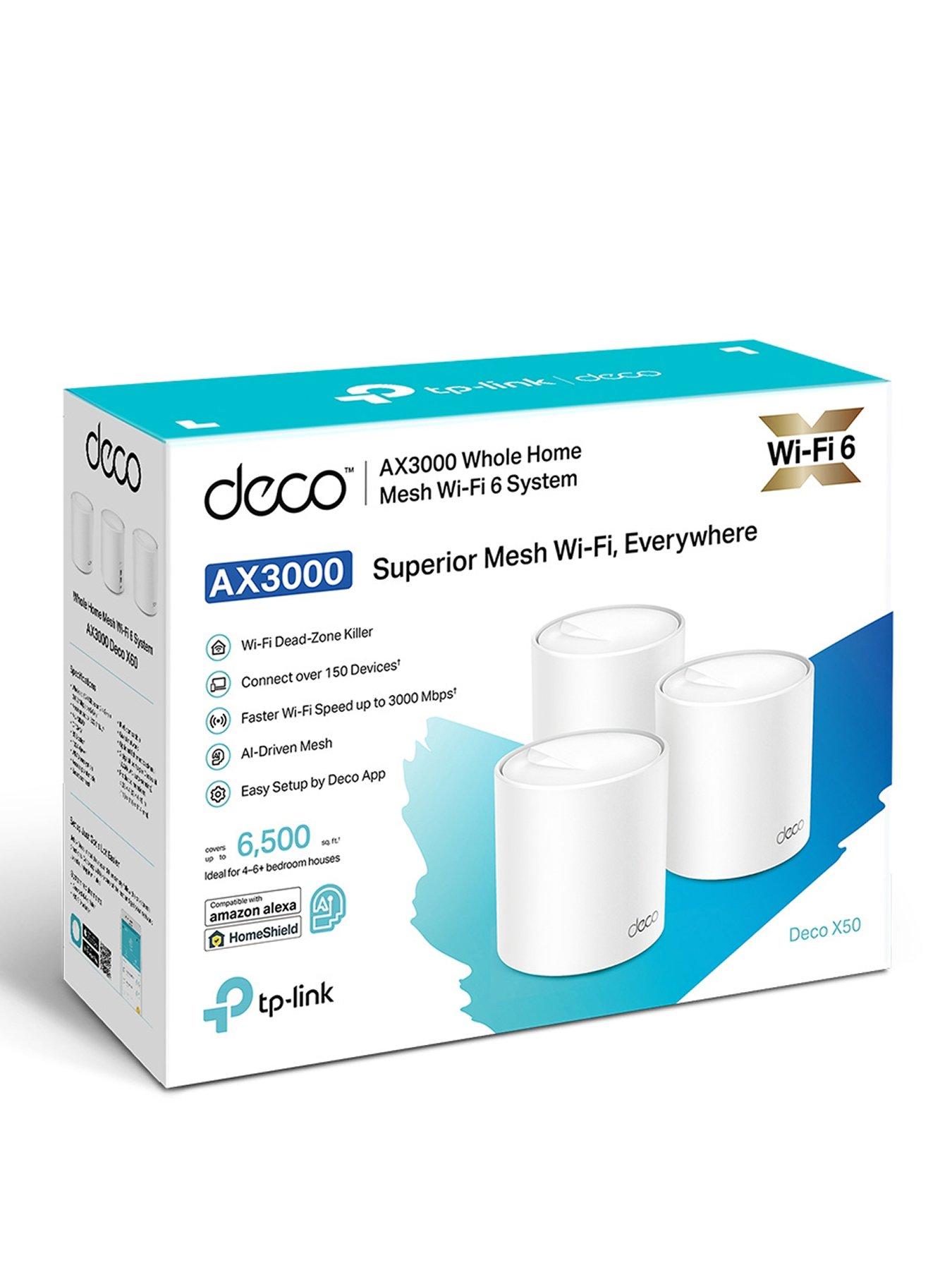 undefined TP-Link Deco X50(3-pack) AX3000 Whole Home Mesh Wi-Fi 6 System, HomeShield Protection