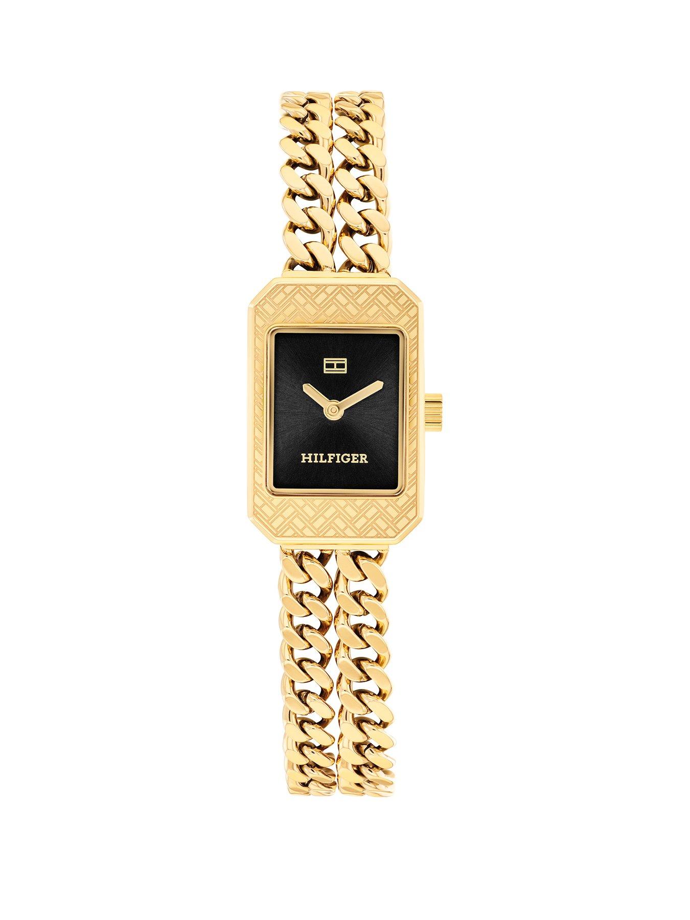 Tommy Hilfiger Tommy Hilfiger Women's Gold- Plated Chain Bracelet Watch