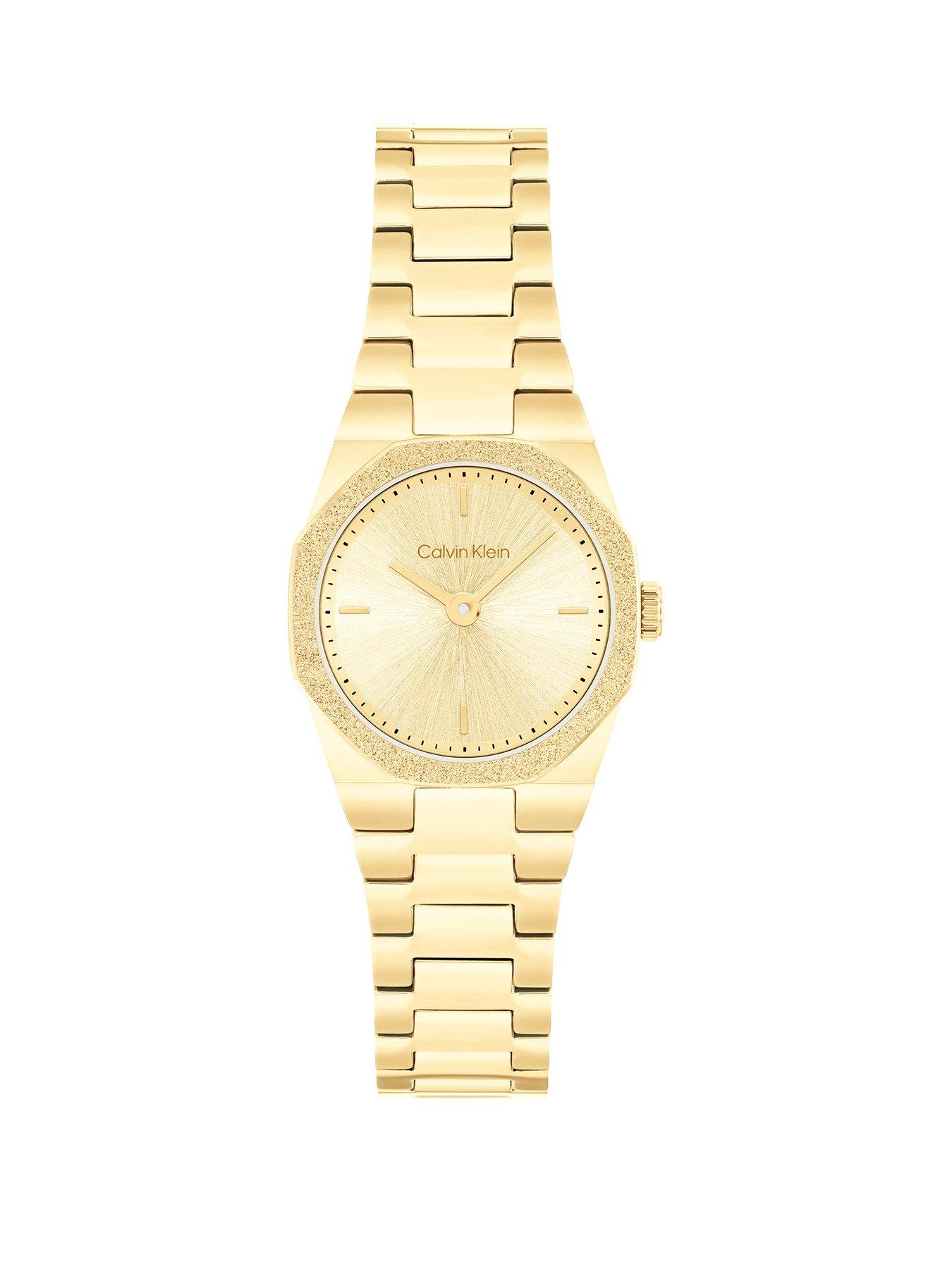 Calvin Klein Women's CK Geometric Elegance Gold Plated Watch