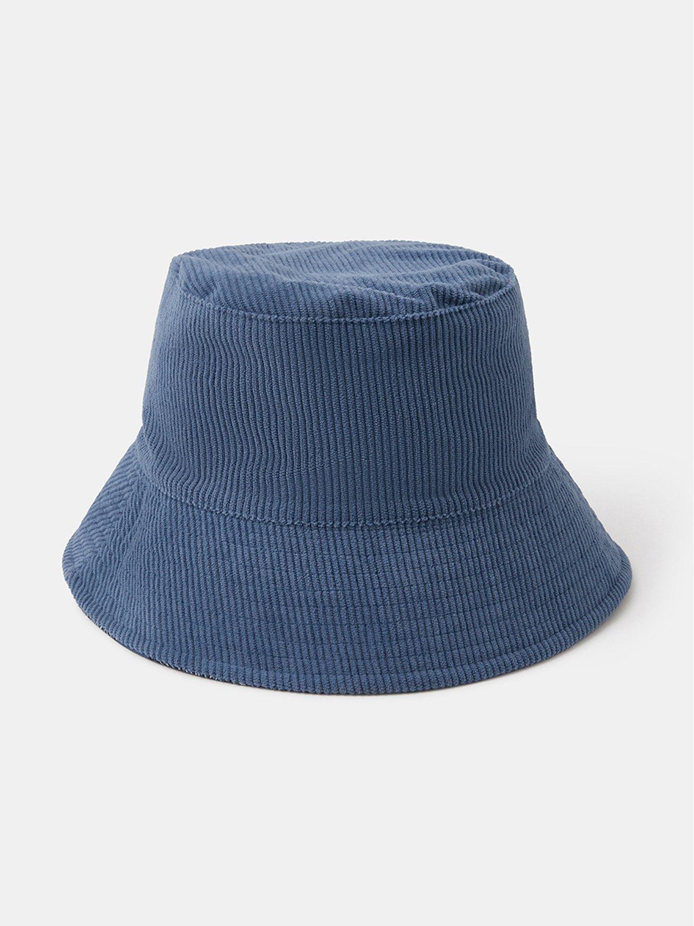 Image 3 of 5 of Accessorize Reversible Bandana Print Bucket Hat - Navy