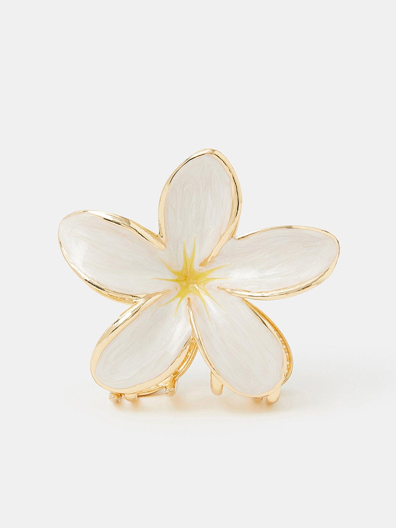 accessorize-enamel-flower-claw-clip-white
