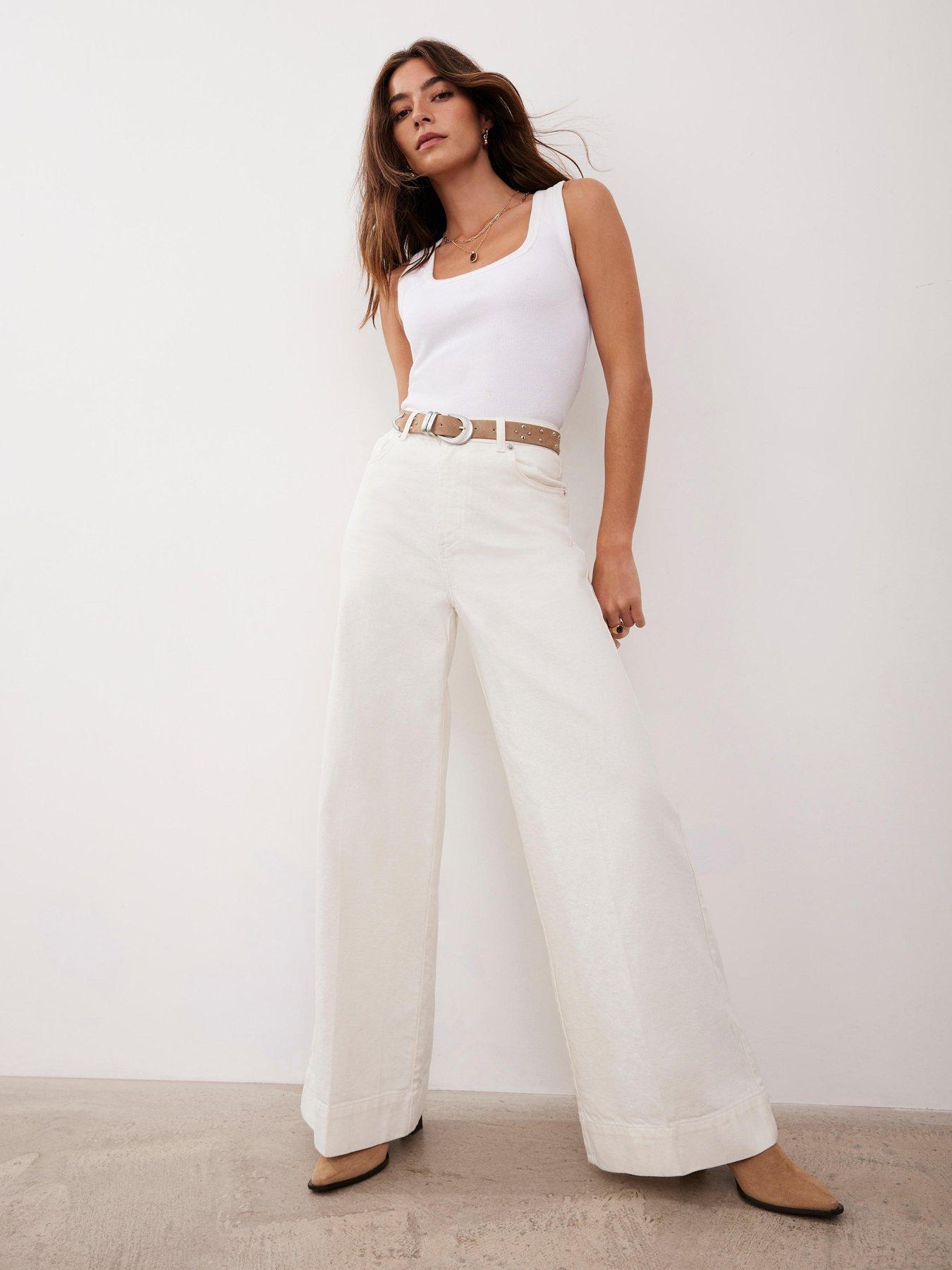 Mint Velvet Chalk Wide Leg Jean