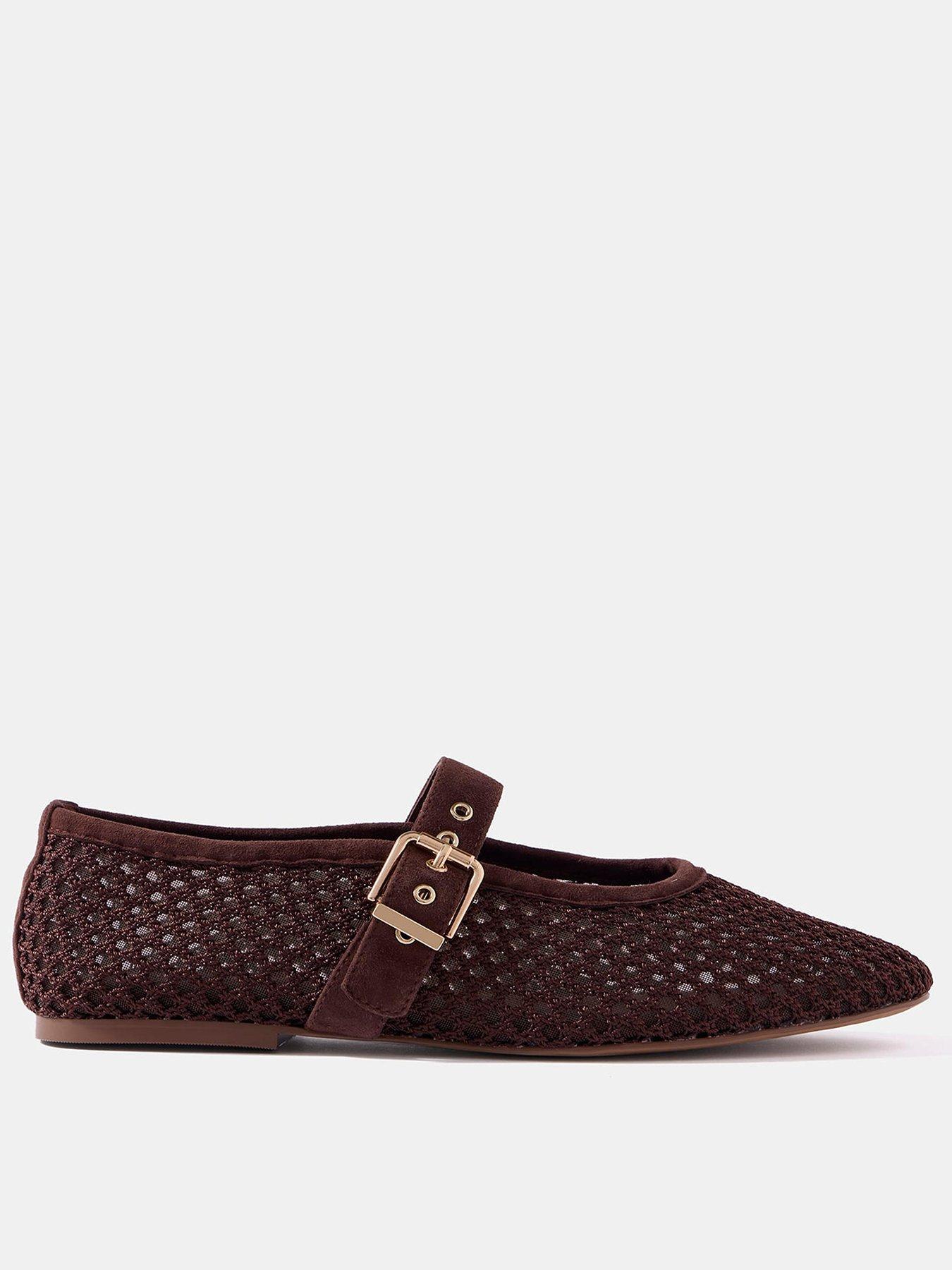 mint-velvet-trixie-mesh-ballet-flats-brown