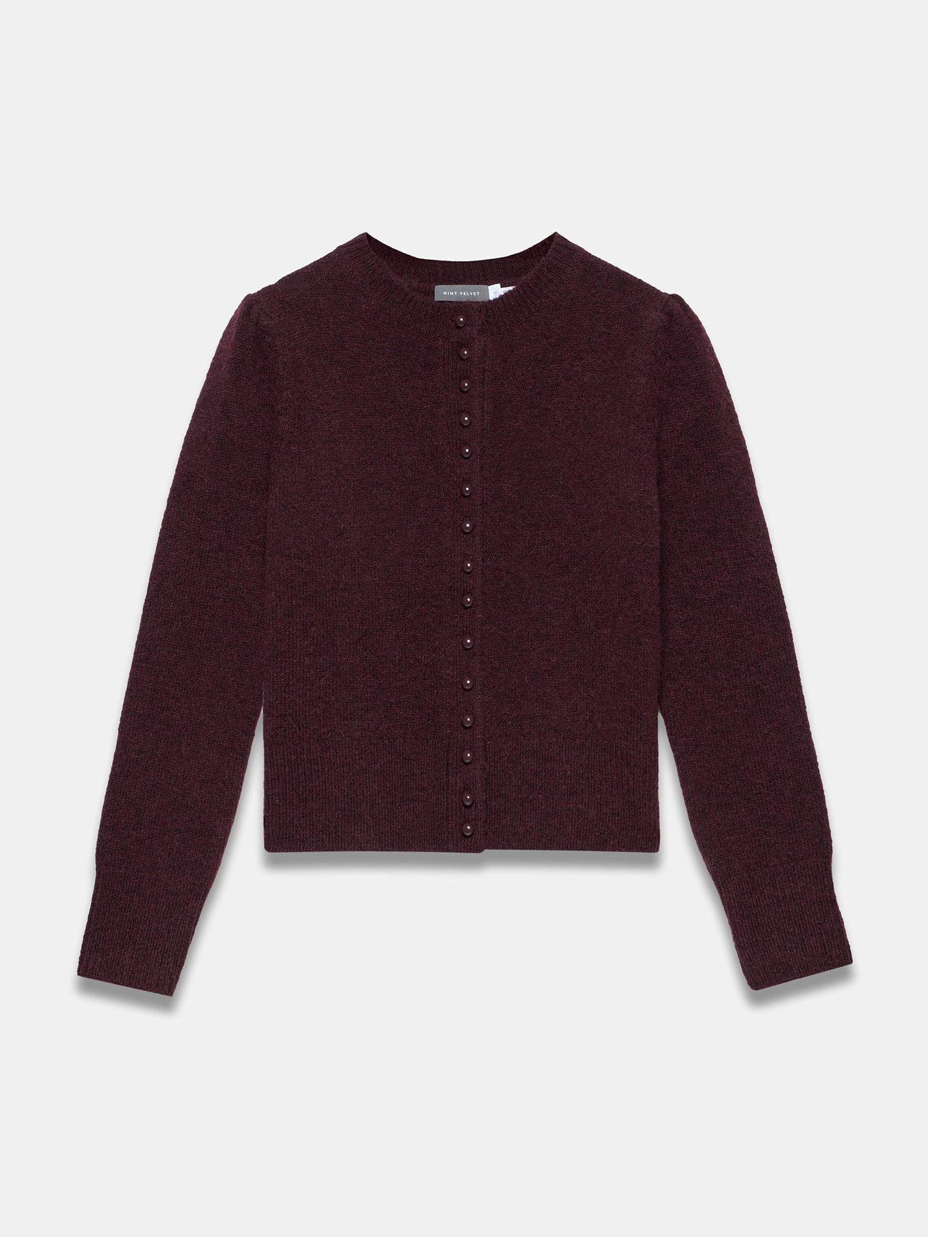 Image 5 of 6 of Mint Velvet Multi Button Cardigan - Red