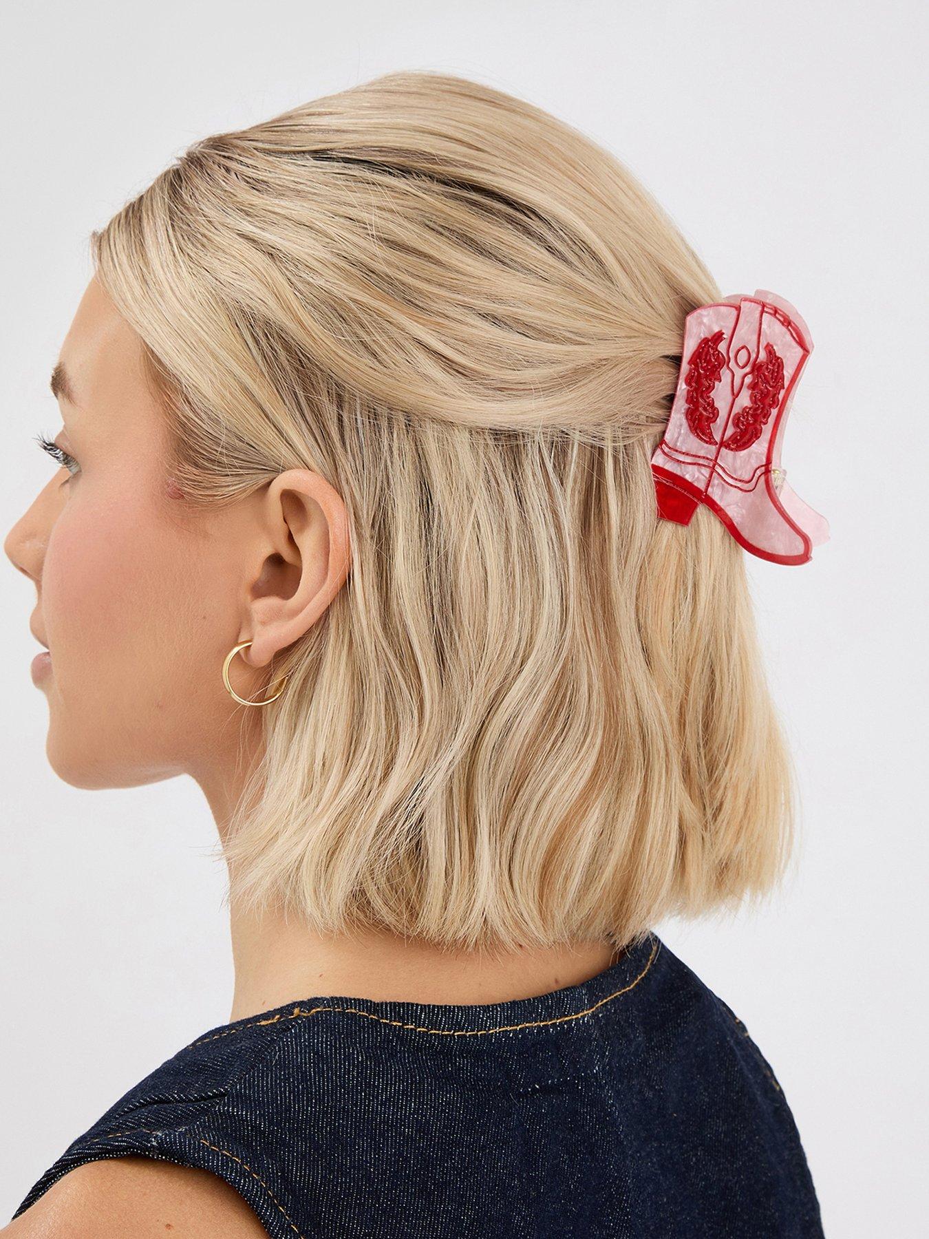 accessorize-cowboy-boot-claw-clip-pinkstillFront