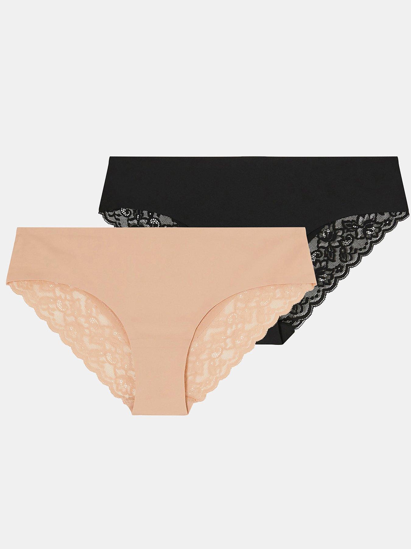 Image 3 of 5 of Accessorize 2-pack Lace-back Briefs - Multi