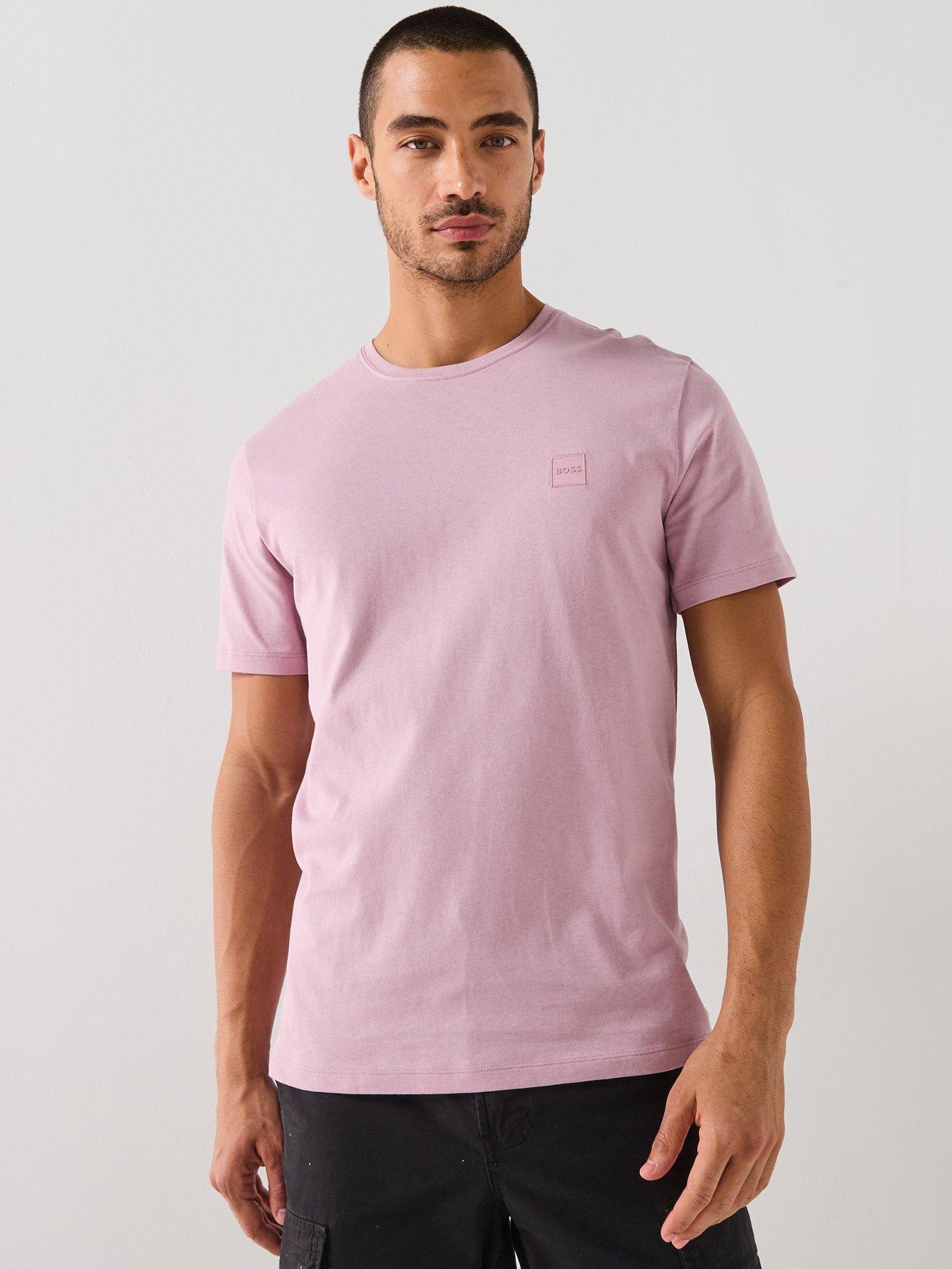 BOSS Boss Tales Tonal Logo Relaxed Fit T-shirt - Pink
