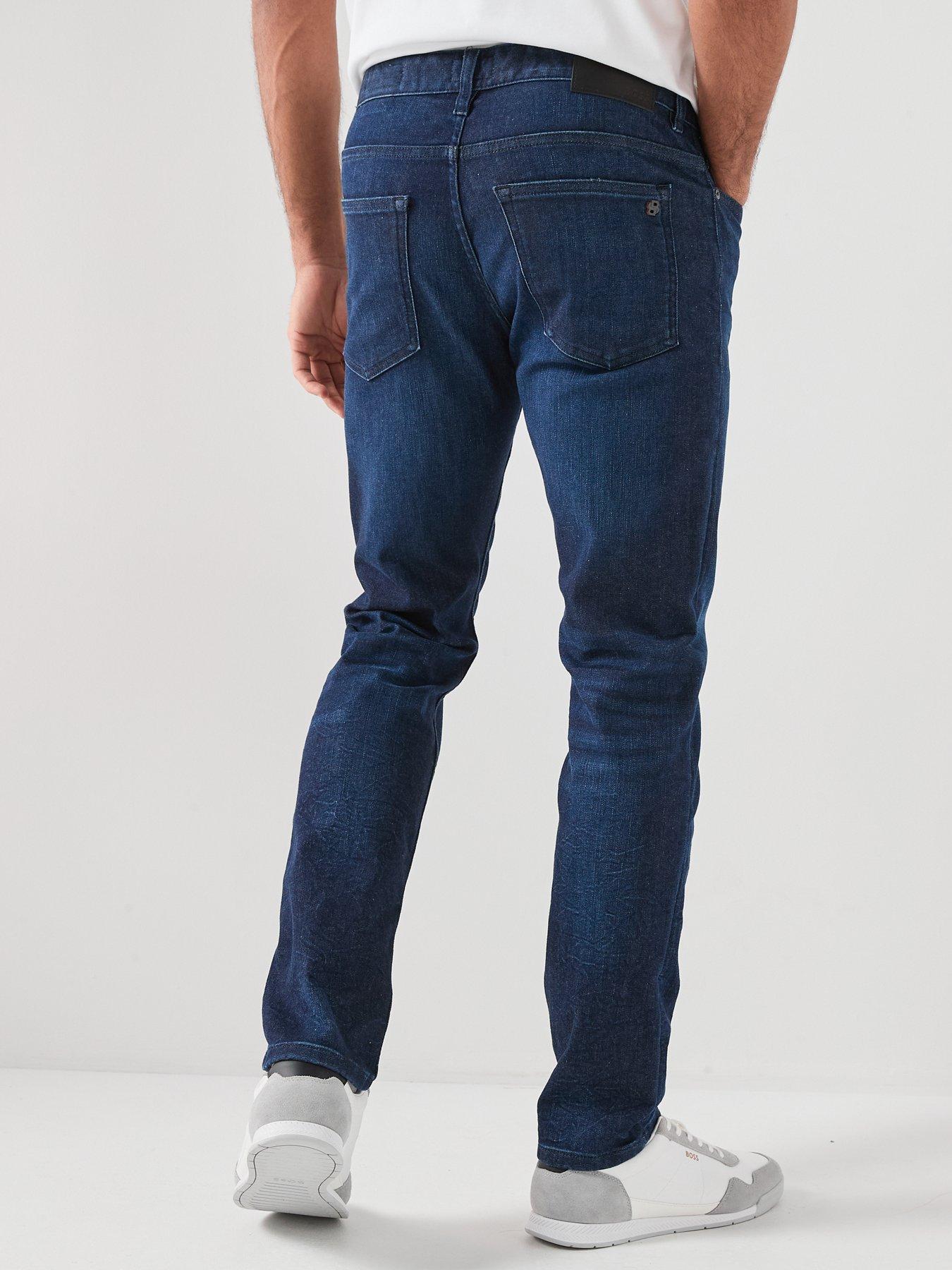 Image 2 of 5 of BOSS Boss Delaware Slim Fit Jeans - Dark Wash