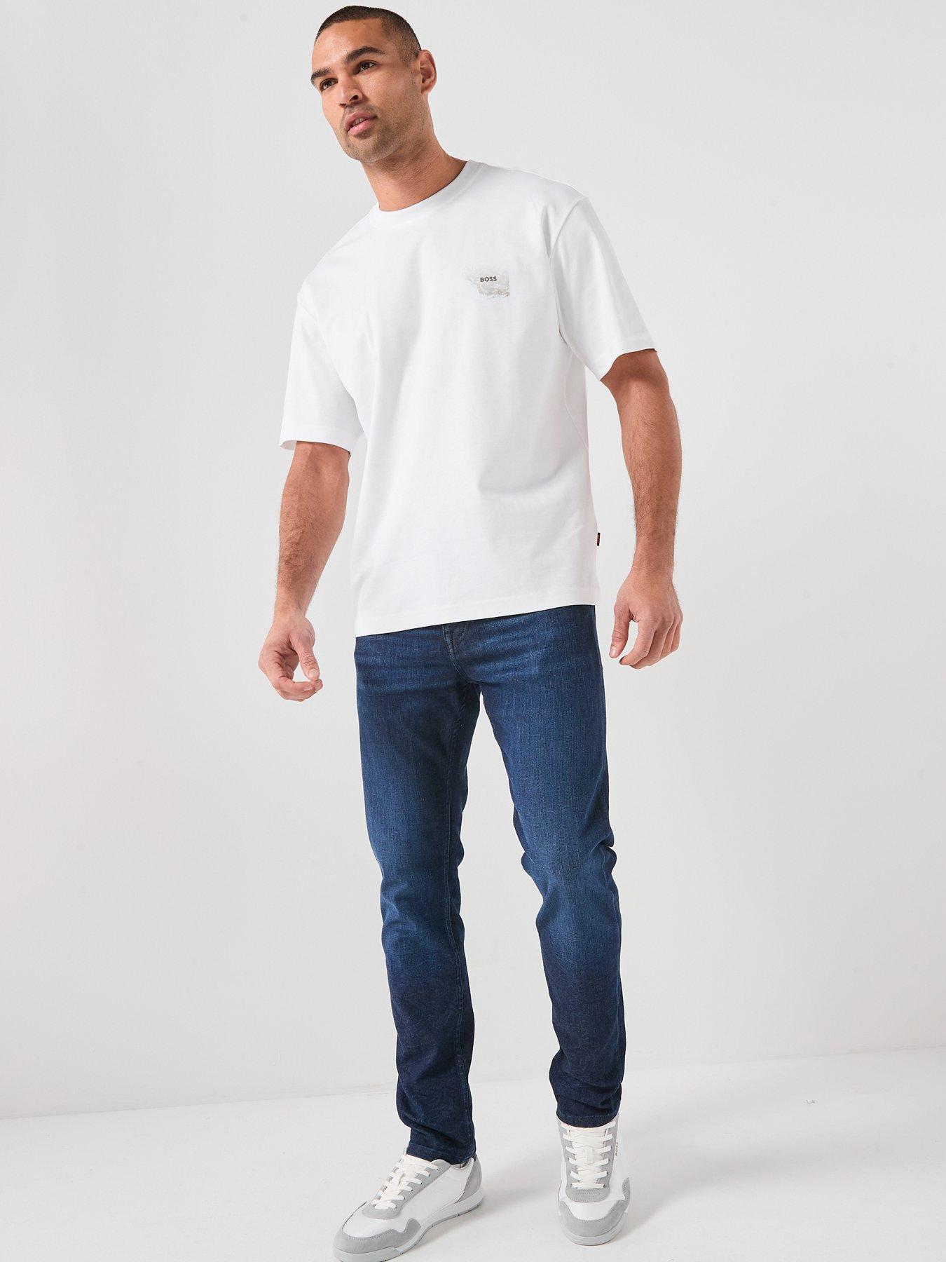 Image 3 of 5 of BOSS Boss Delaware Slim Fit Jeans - Dark Wash