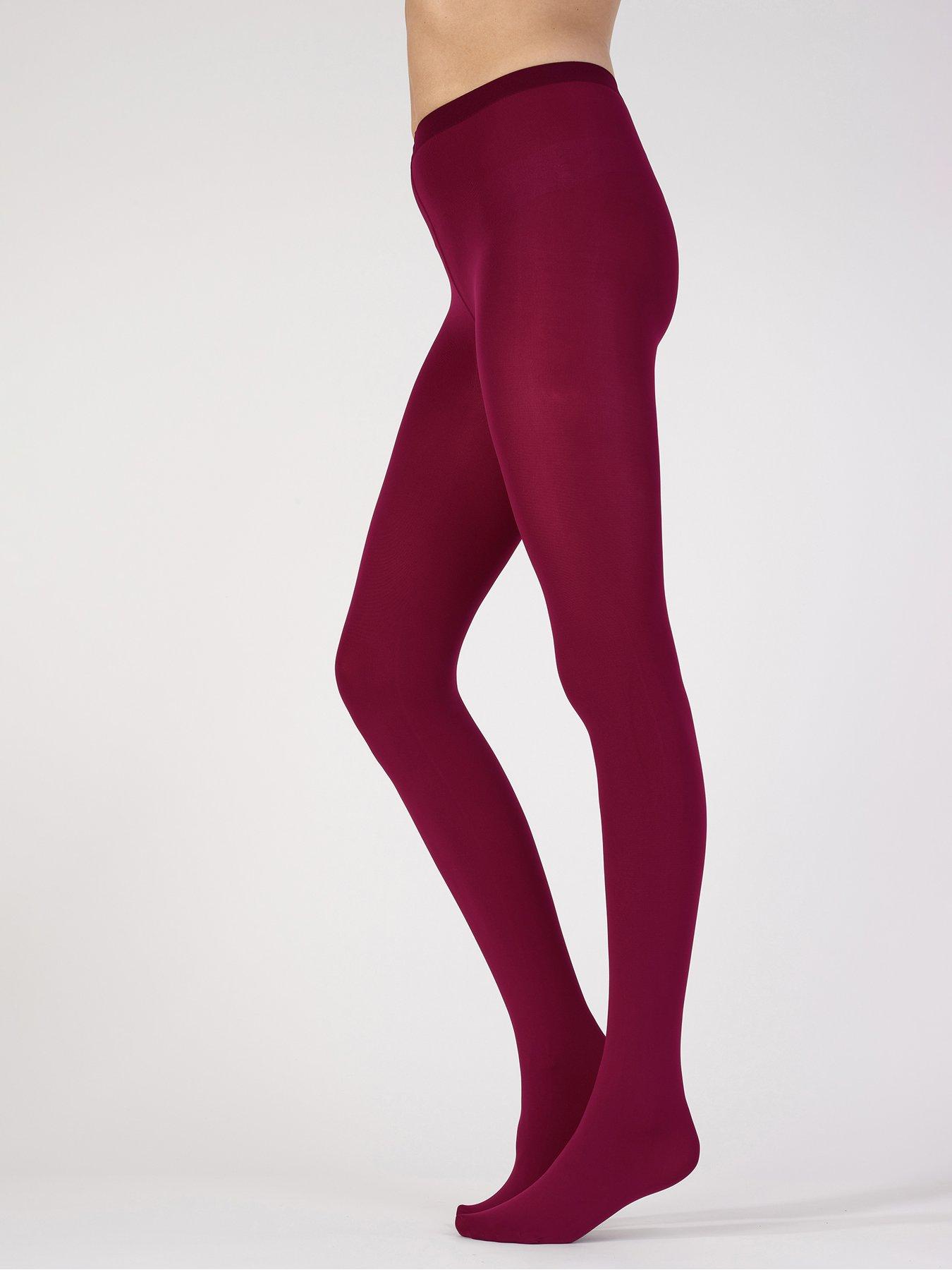 Image 3 of 5 of Aristoc 60 Denier Opaque Tights&nbsp;- Red