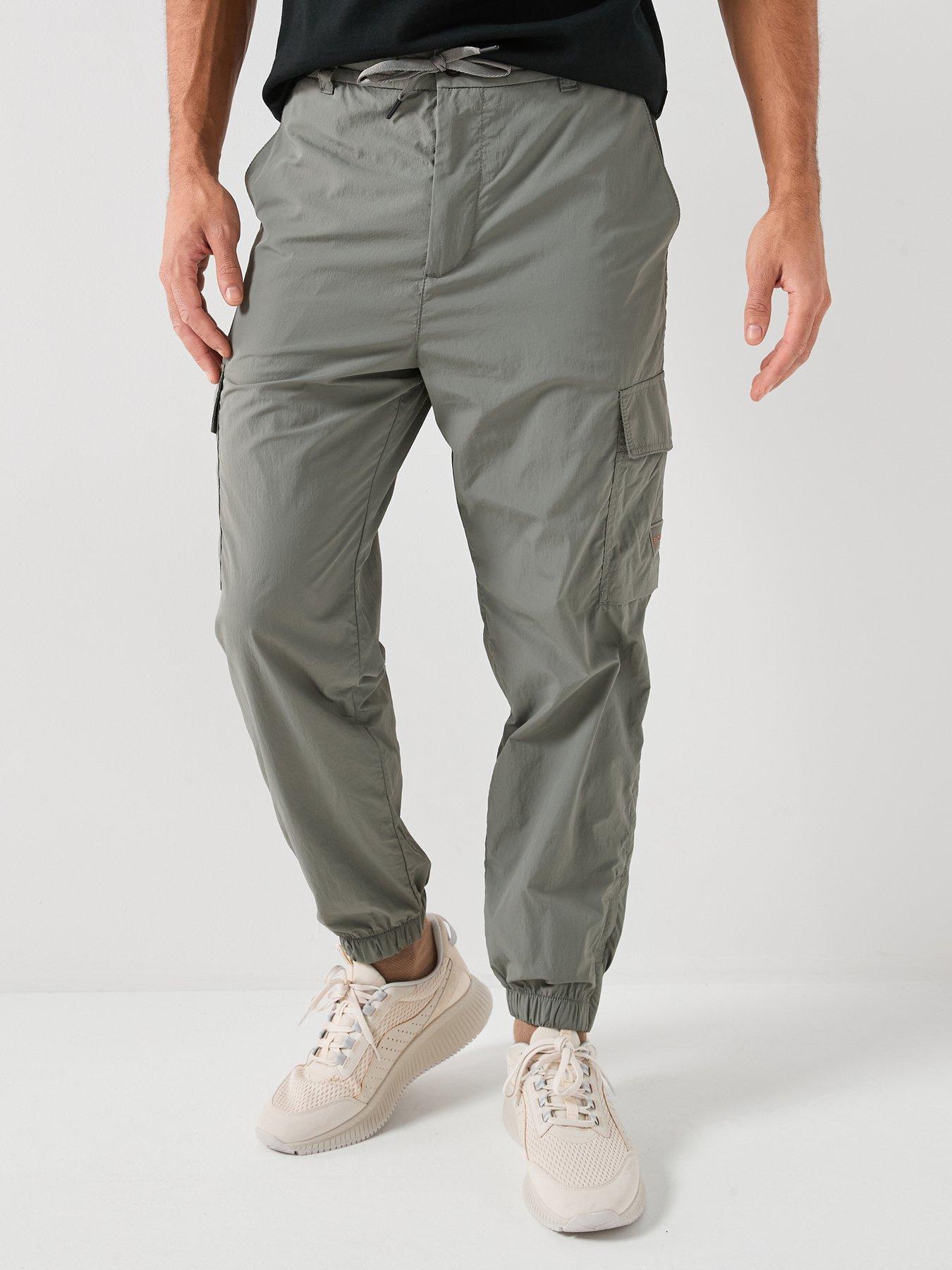 Image 1 of 4 of BOSS Boss Sracky-5 Cargo Stretch Nylon Trousers - Green