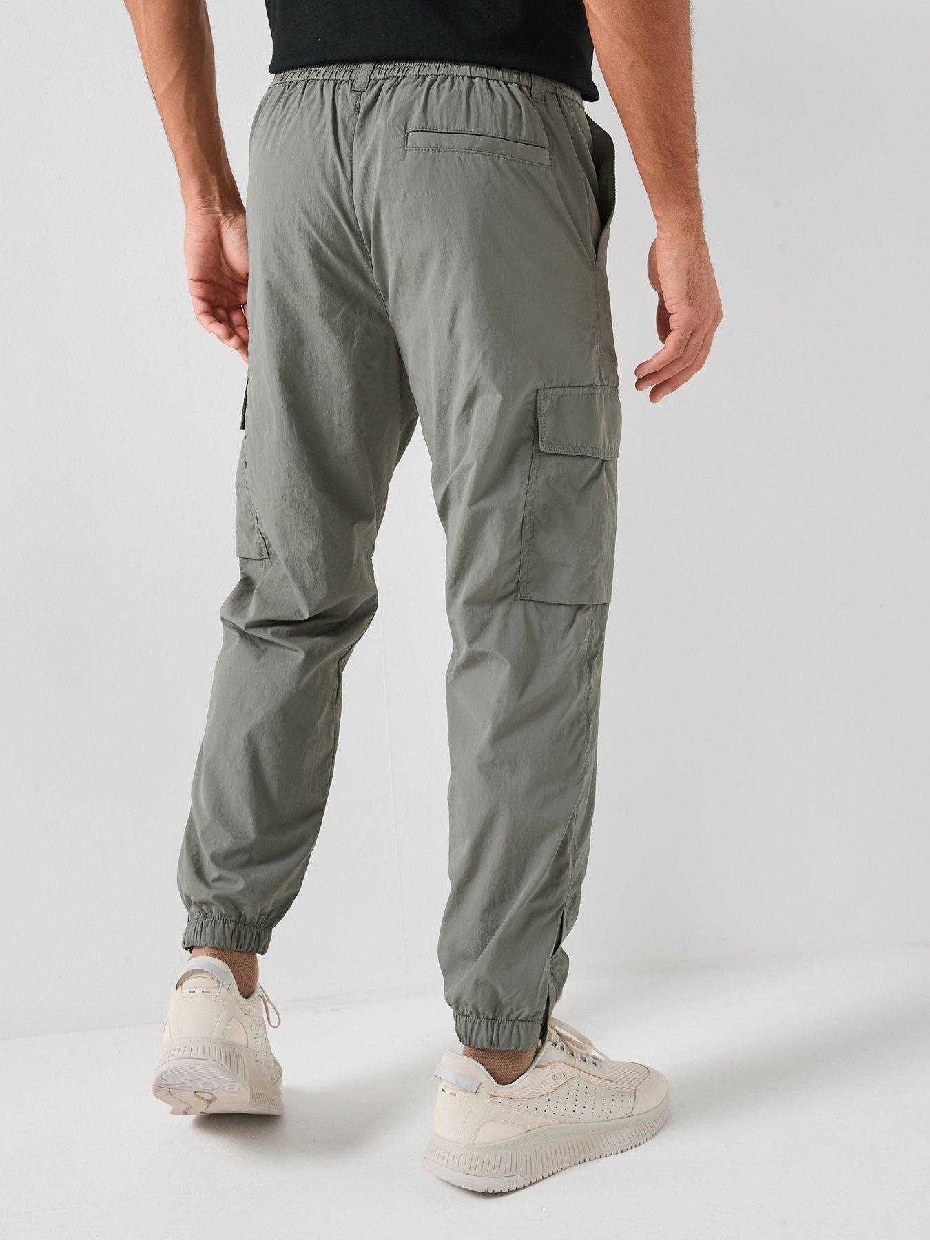 Image 2 of 4 of BOSS Boss Sracky-5 Cargo Stretch Nylon Trousers - Green