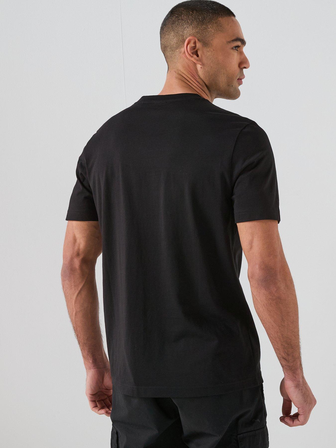 Image 2 of 6 of BOSS Boss Te_plain Small Chest Graphic T-shirt - Black