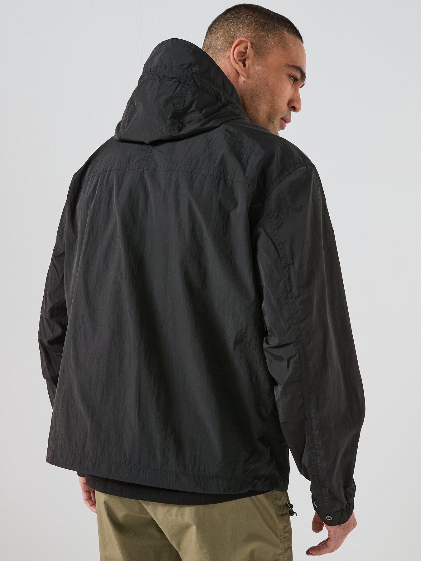 boss-orip-stretch-nylon-hooded-jacket-blackstillFront