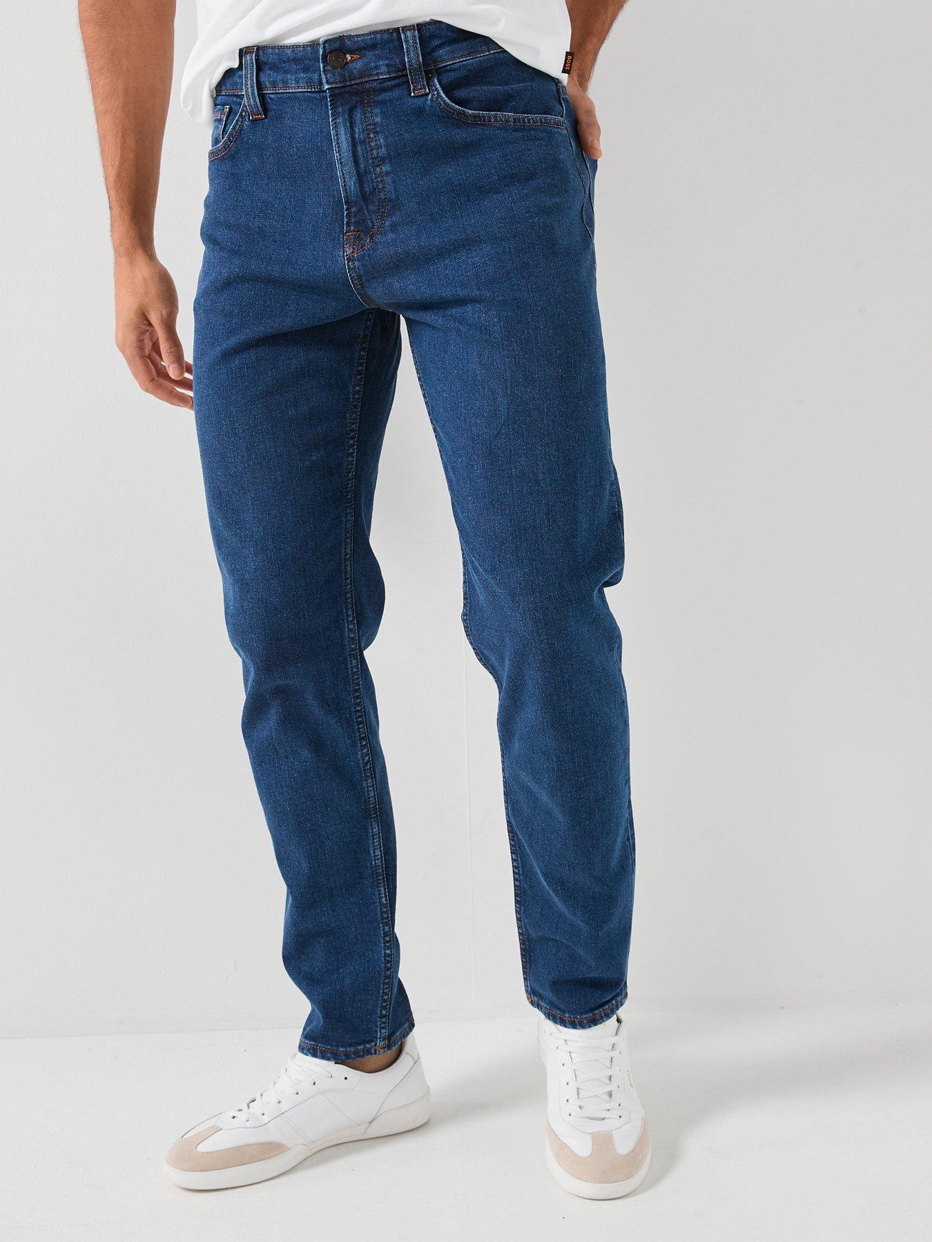 Image 1 of 5 of BOSS Maine Regular Fit Jeans - Dark Wash